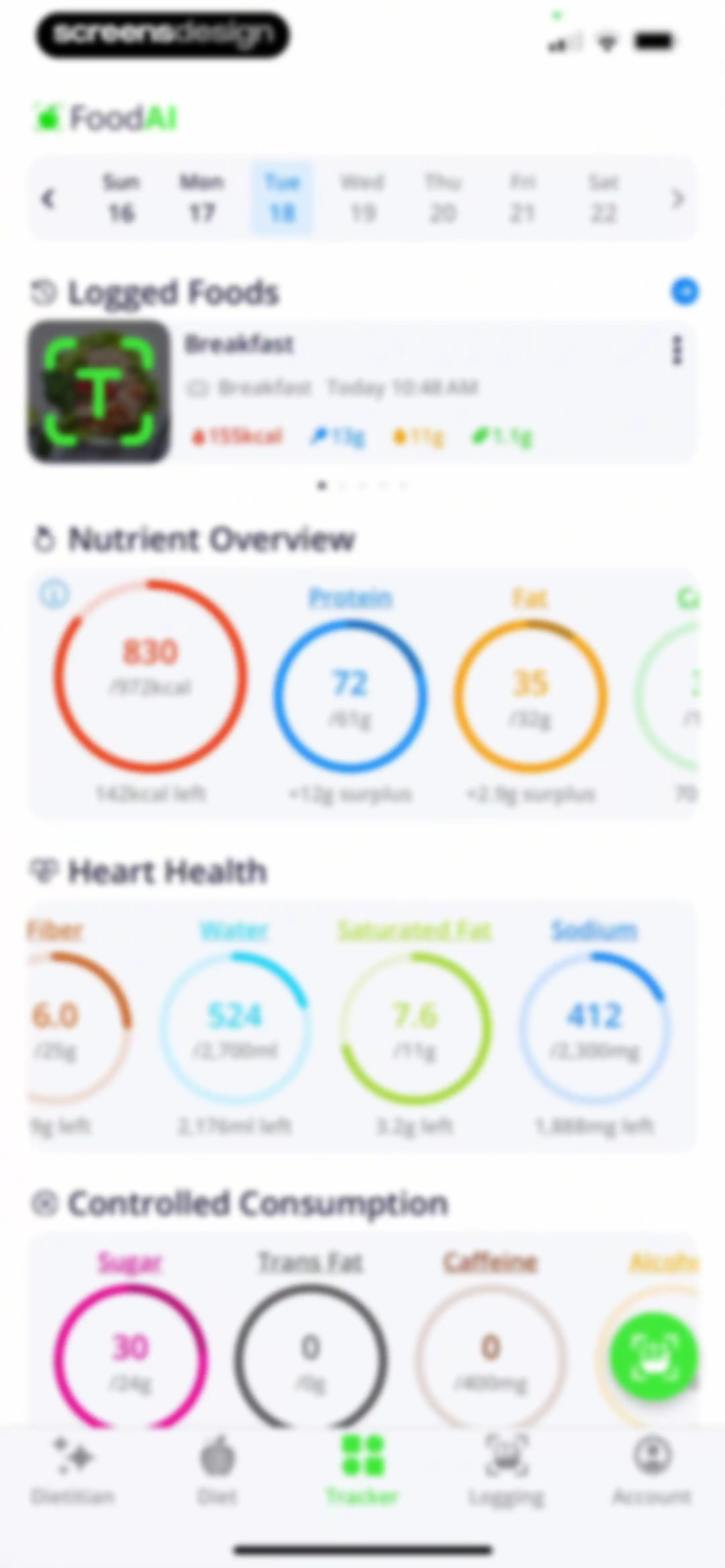 Calorie Tracker・Diet: Food AI screen 90