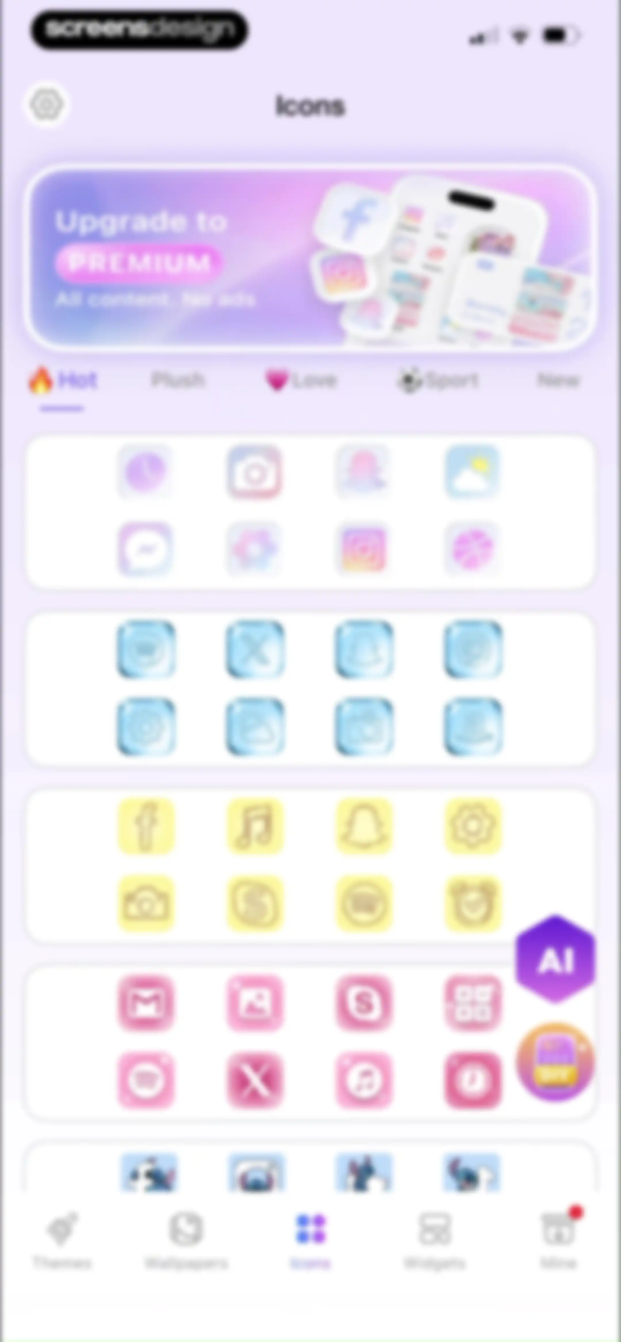 Themie: Wallpapers & Theme screen 77