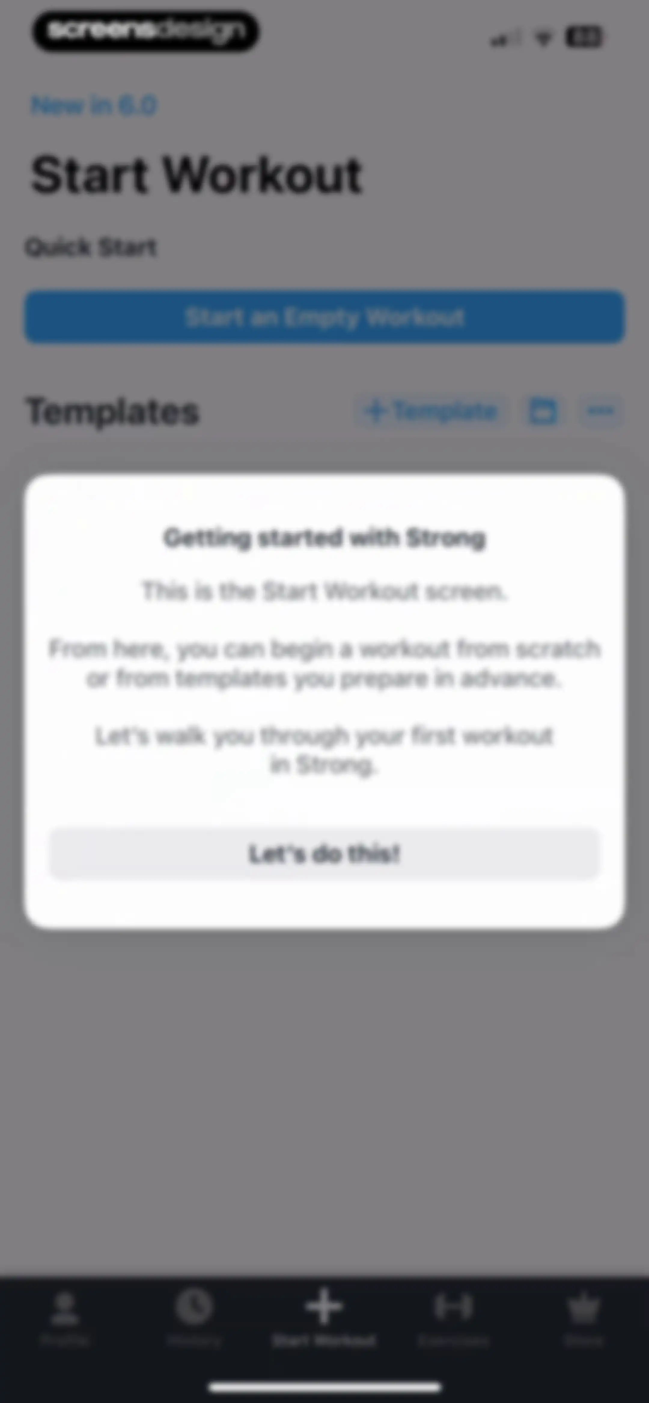 Strong Workout Tracker Gym Log screen 3
