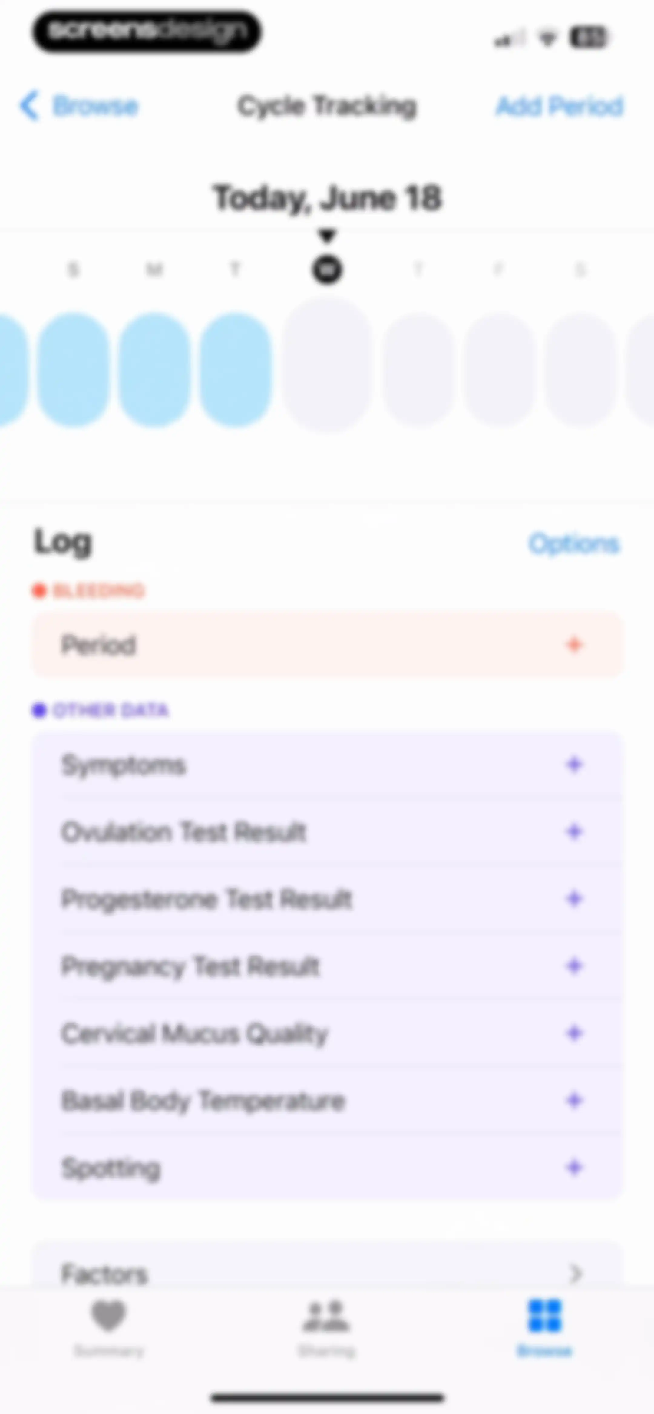Apple Health screen 90