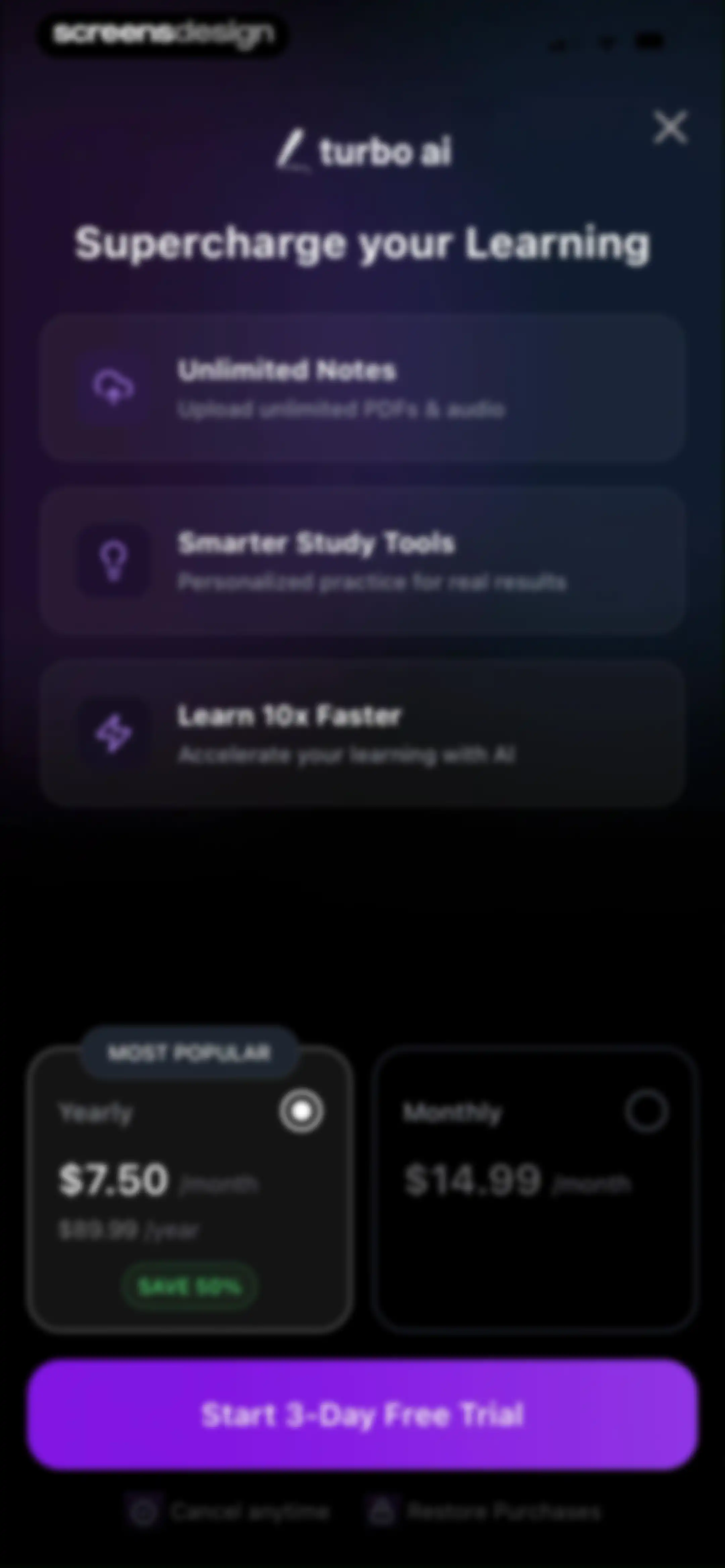 Turbo AI - Notetaker screen 25