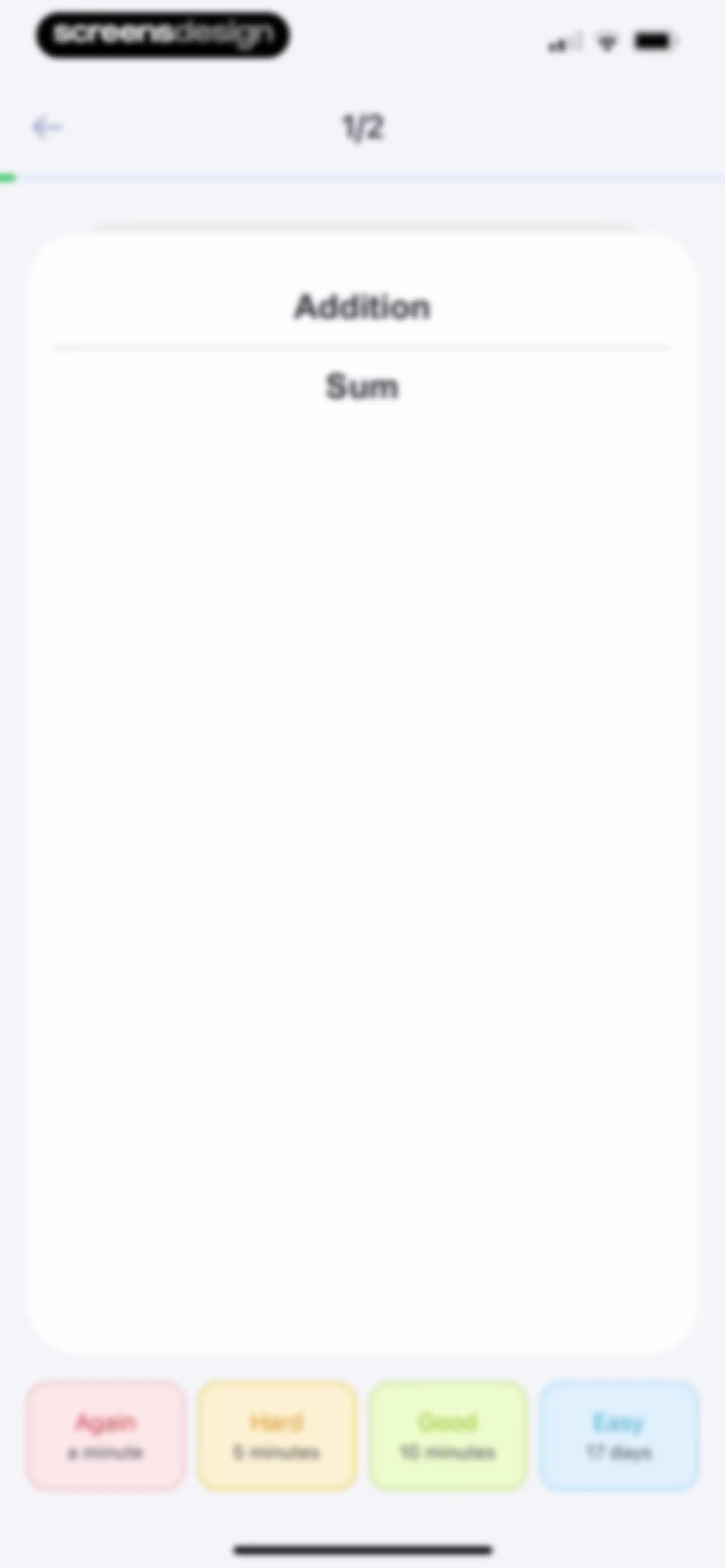 Cogni: Flashcards Learning screen 29