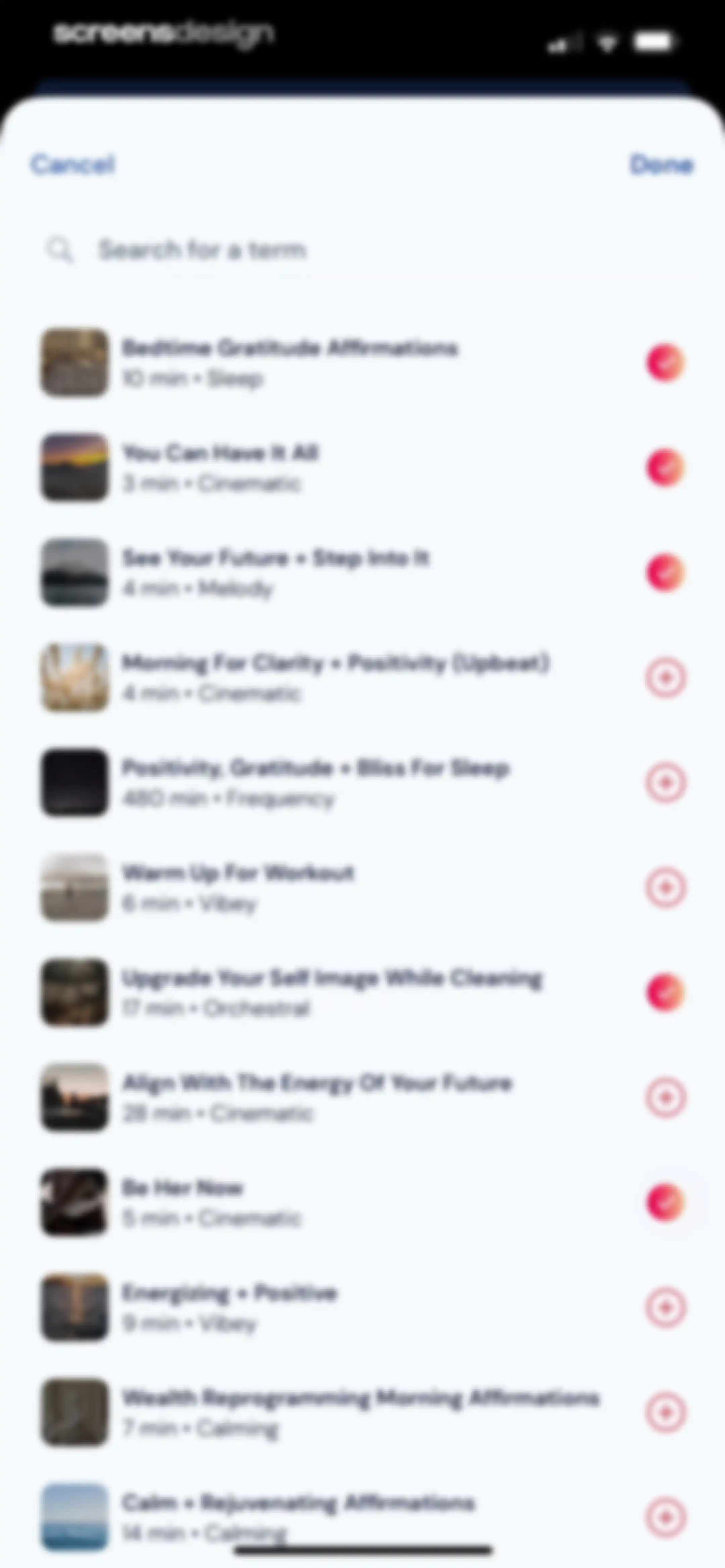 Activations: Daily Motivation screen 92