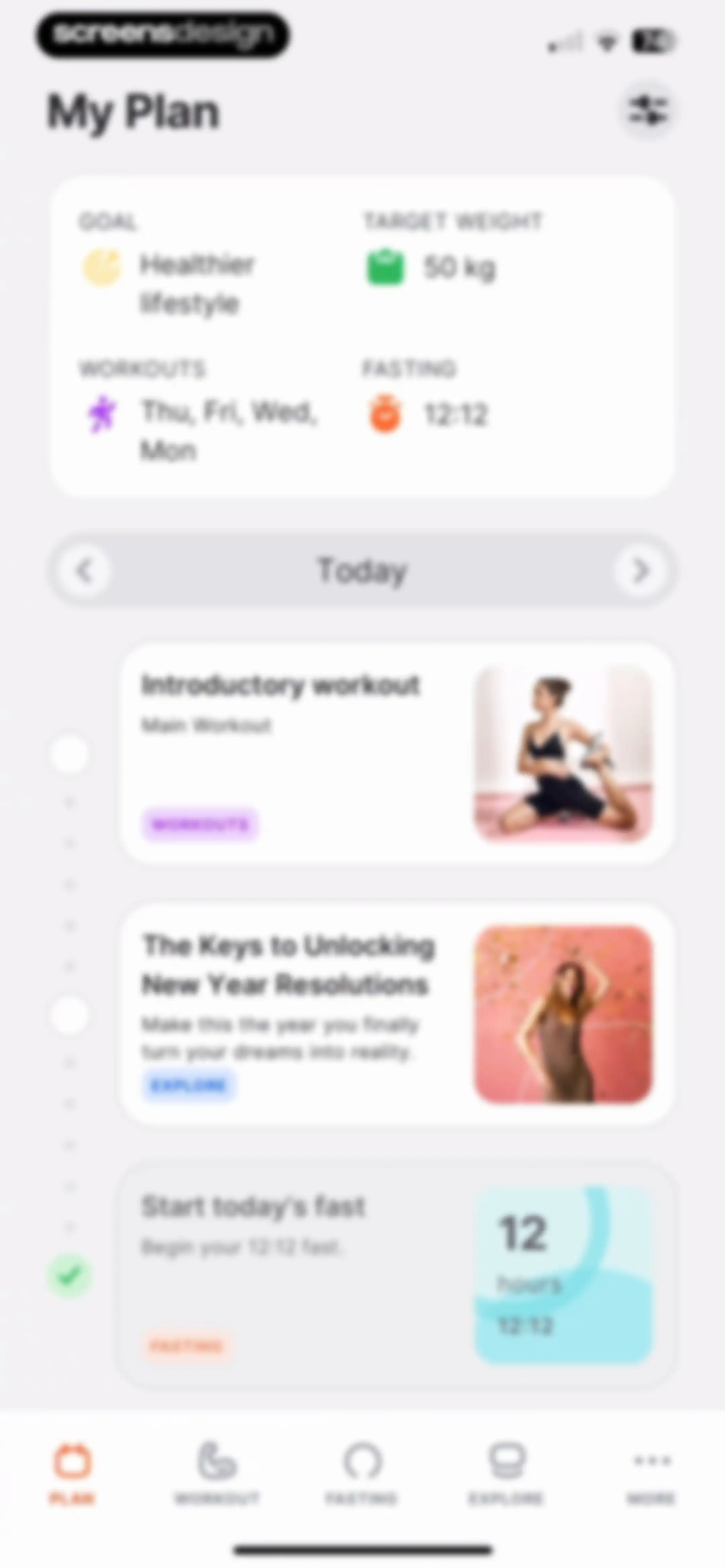 Fitself: Fitness and Fasting screen 70