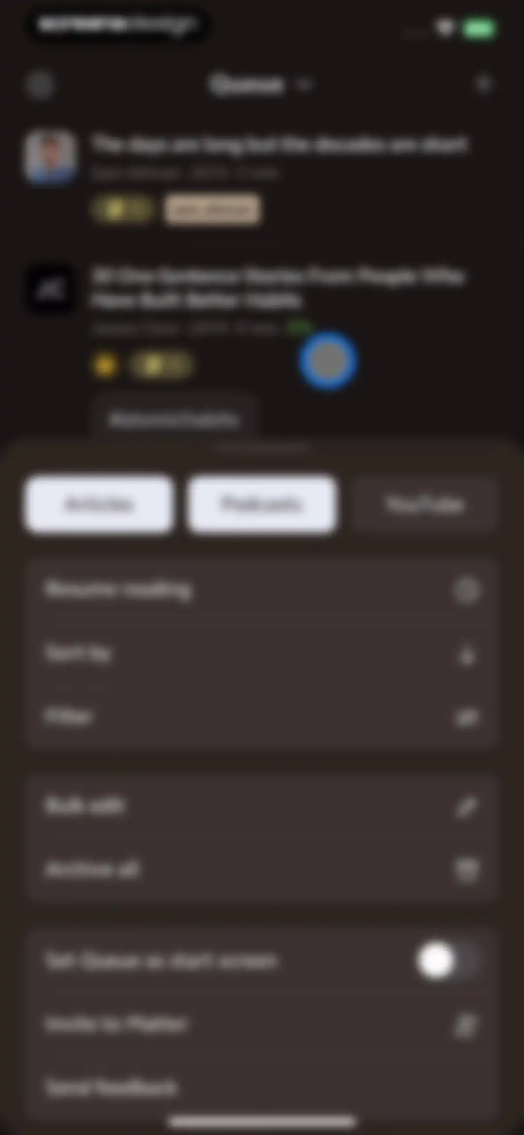Matter: Reading App screen 60