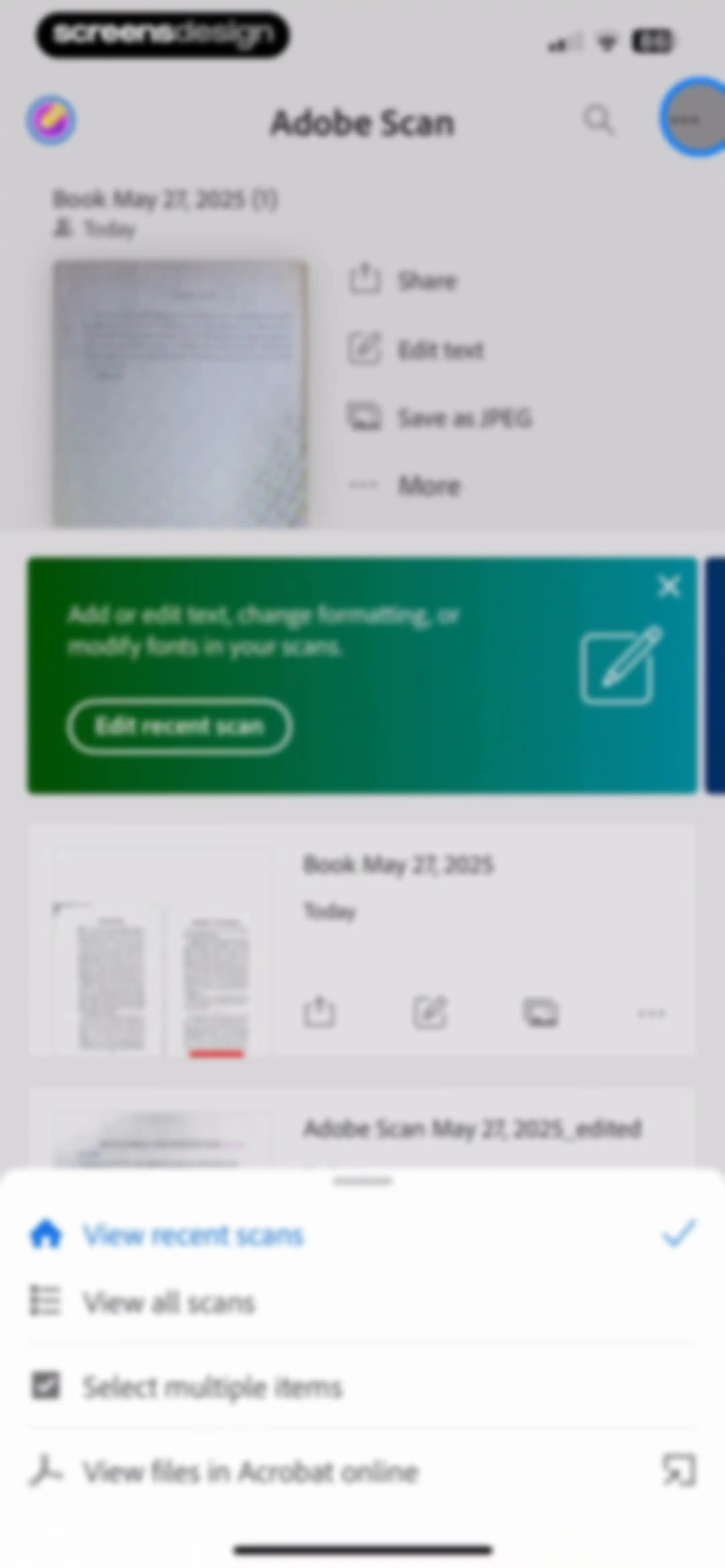 Adobe Scan: PDF & OCR Scanner screen 82