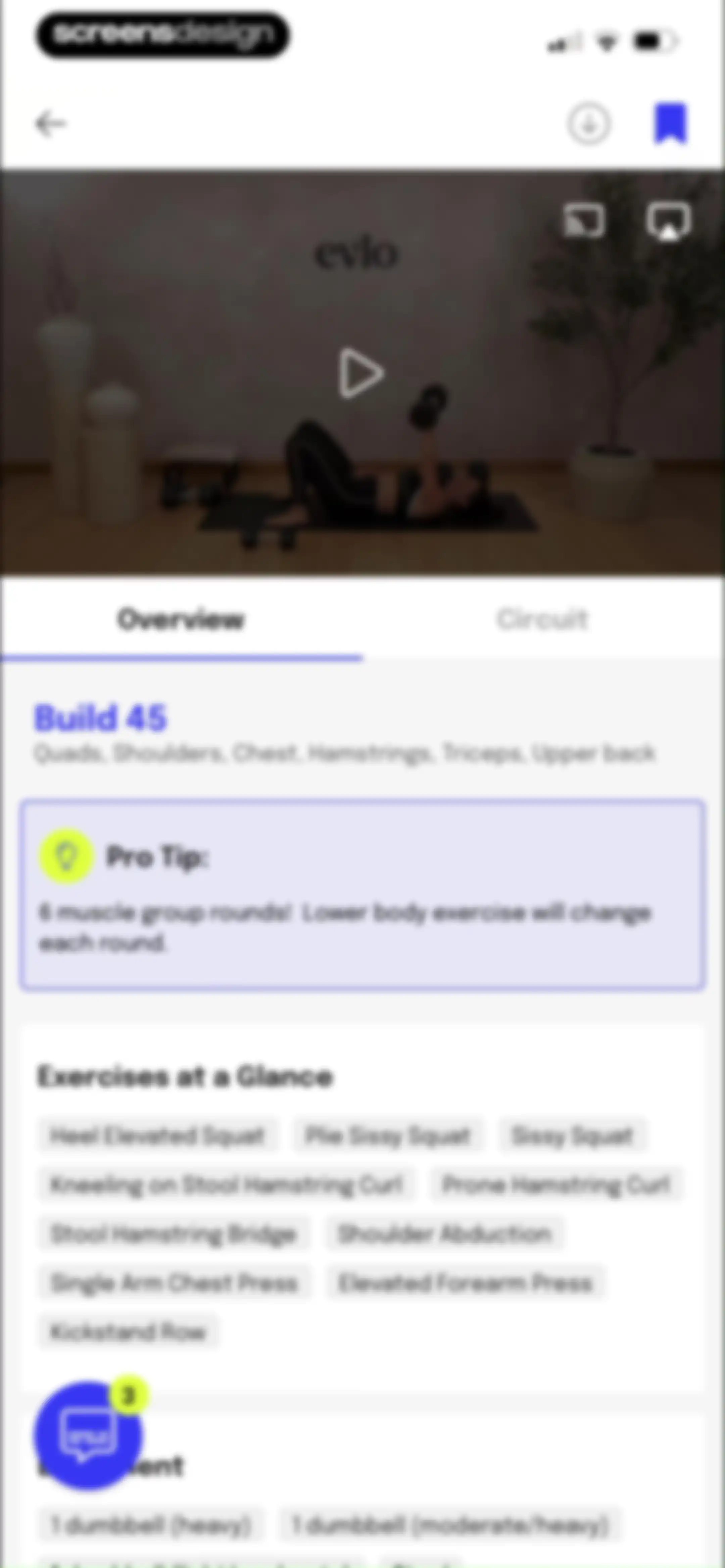 Evlo Fitness screen 33