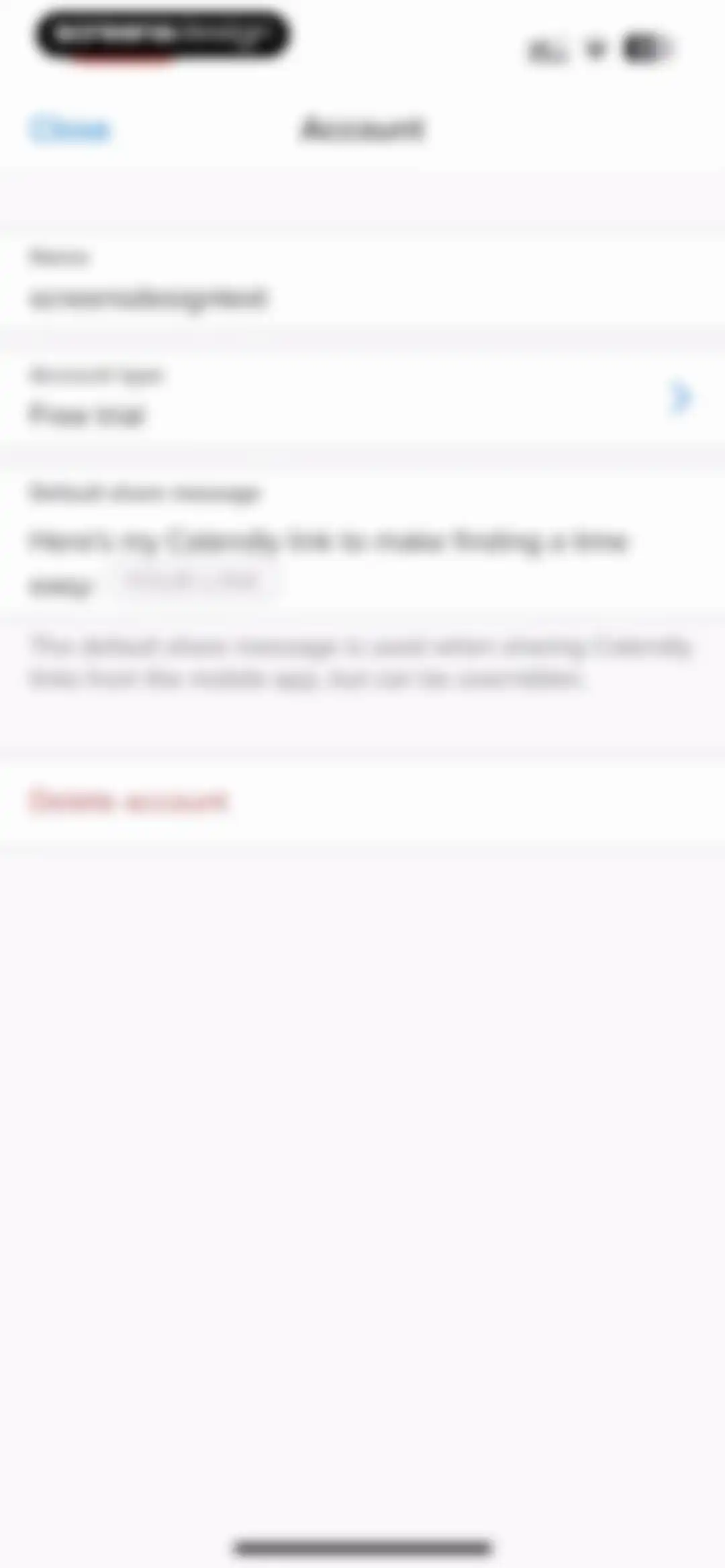 Calendly Mobile screen 95
