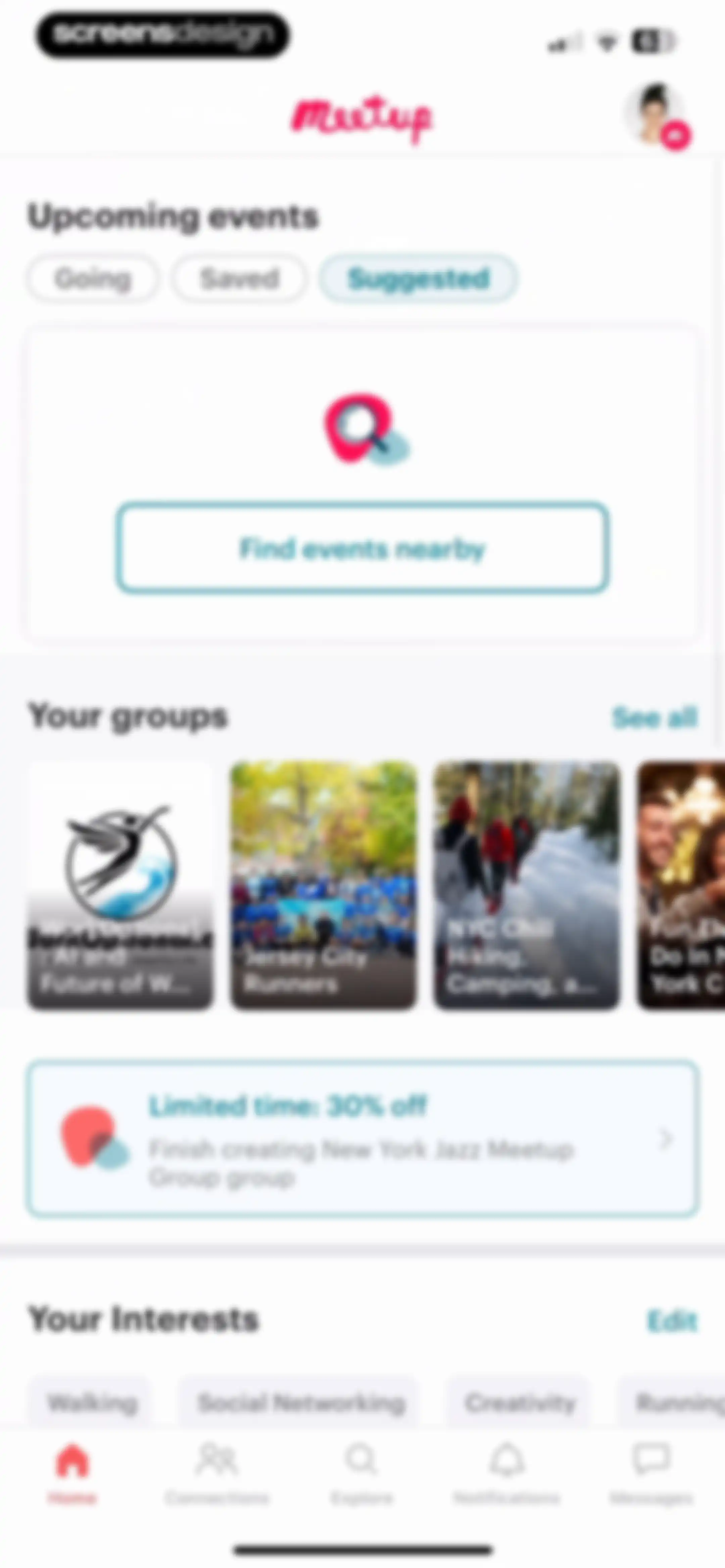 Meetup: Social Events & Groups screen 82