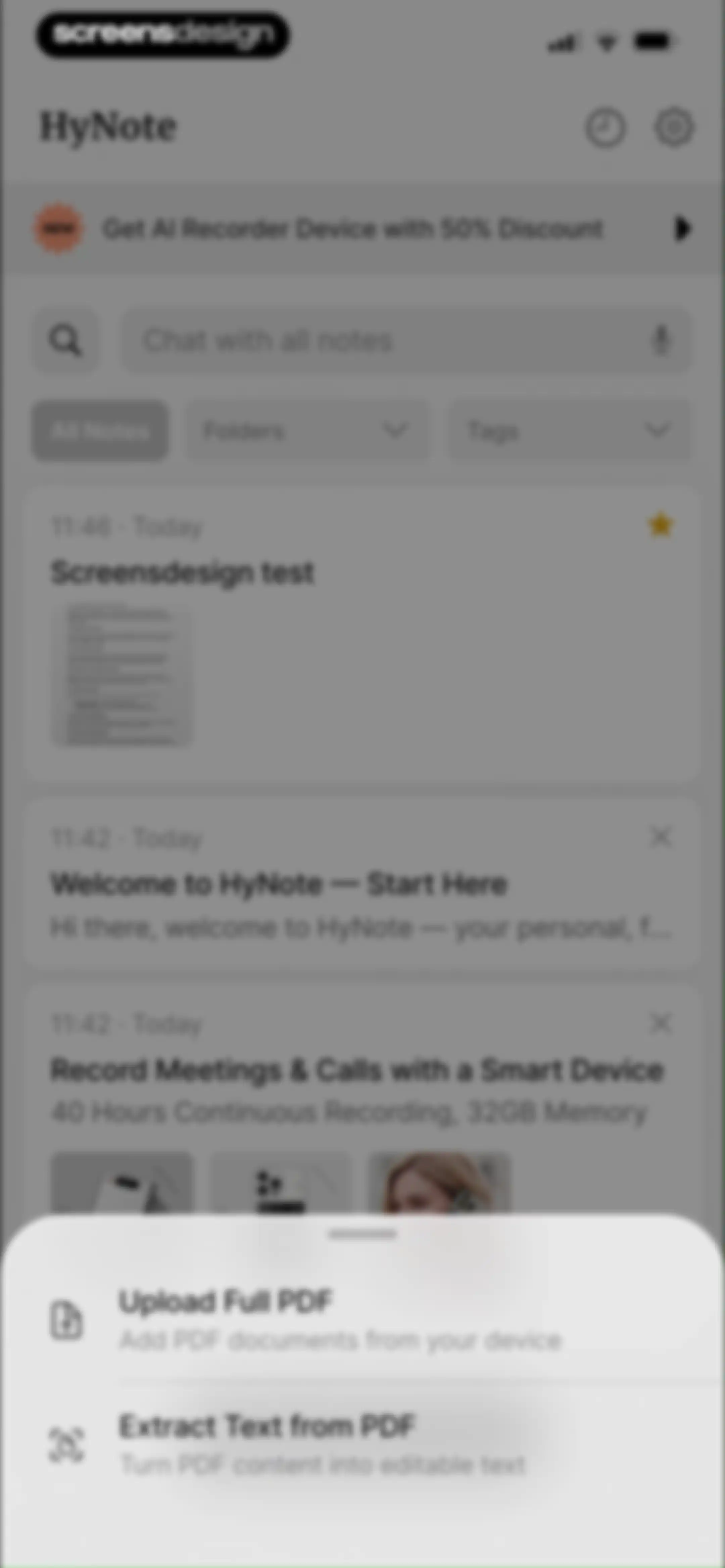 HyNote: AI Note Taker, Summary screen 52