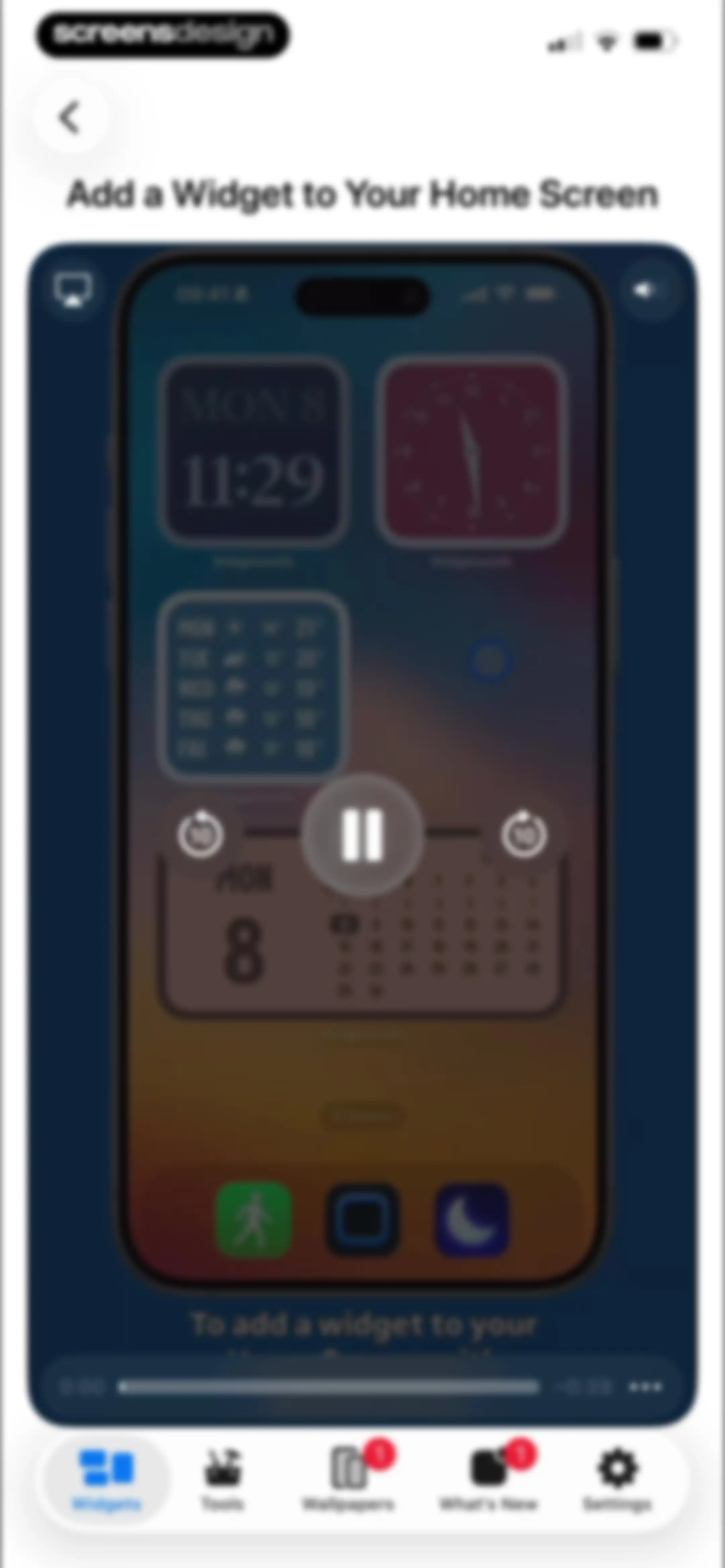 Widgetsmith screen 22
