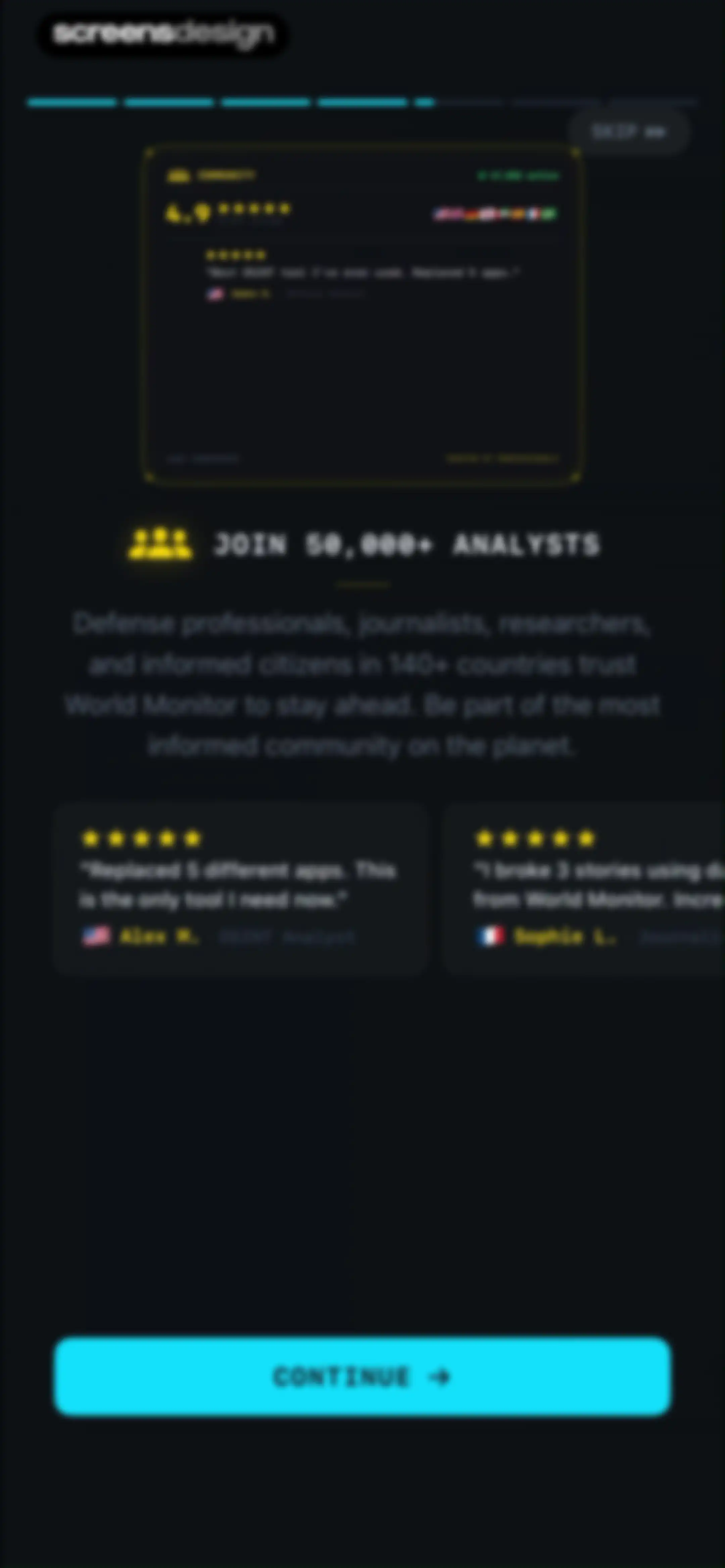 World Monitor Real-Time Intel screen 12