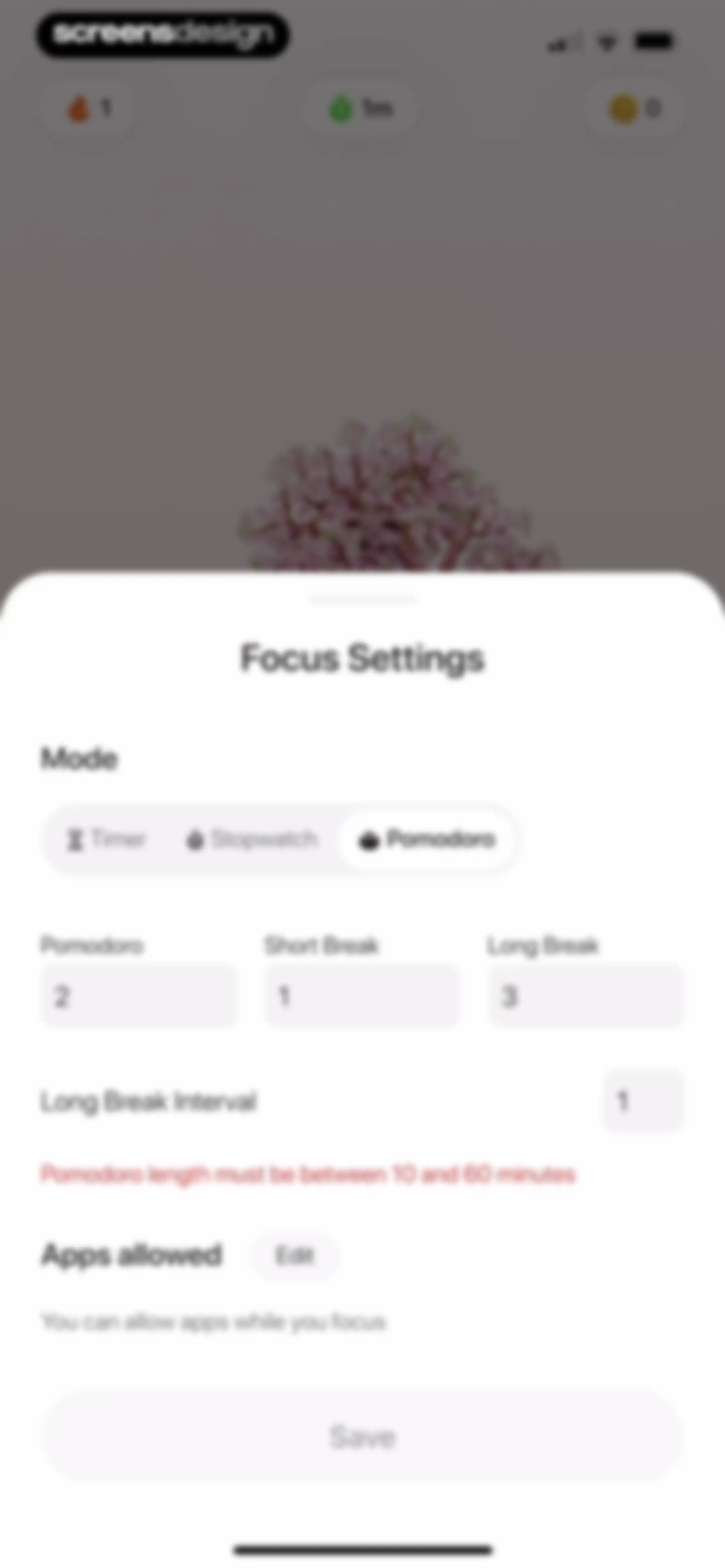 Focus Tree: Timer & Flashcards screen 73