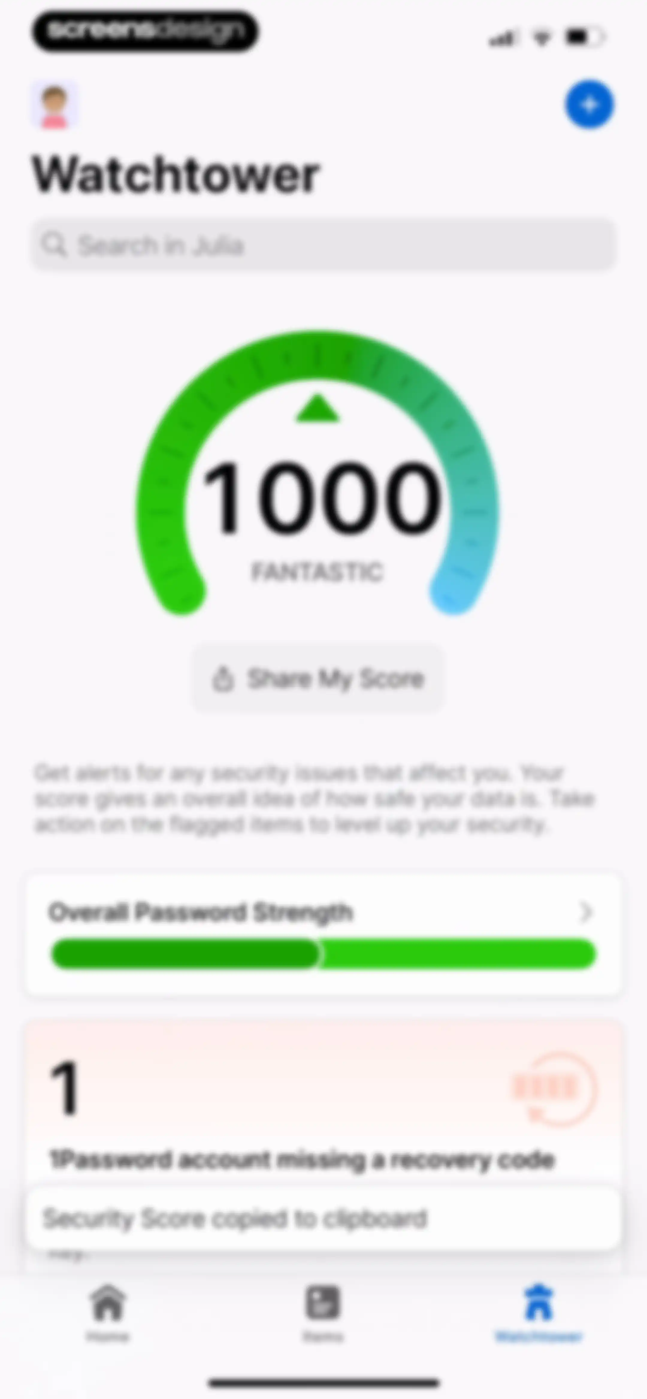 1Password: Password Manager screen 126