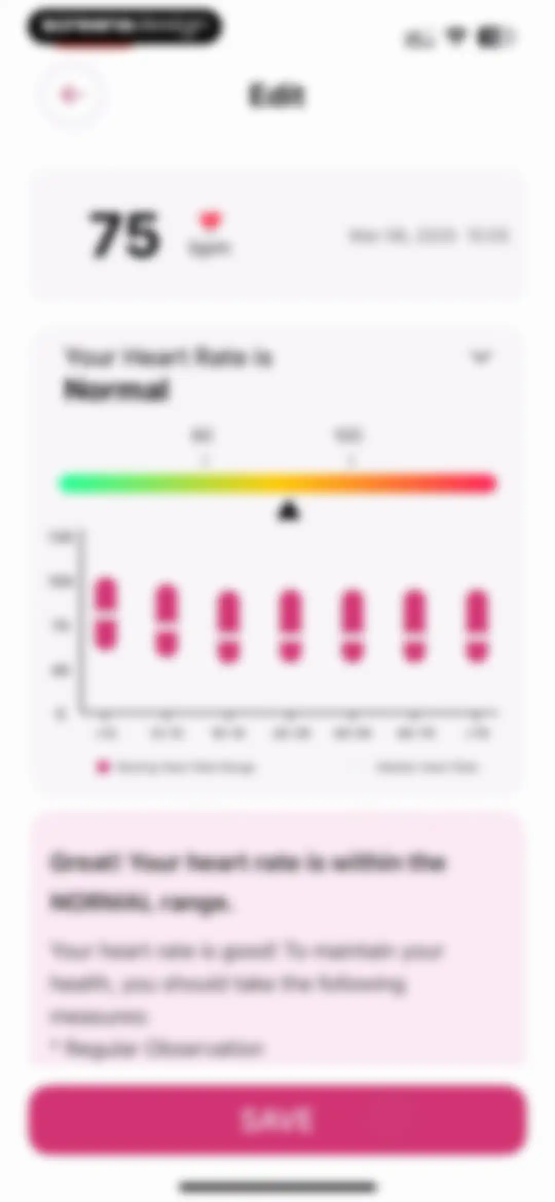 Blood Pressure-Monitor Tracker screen 83