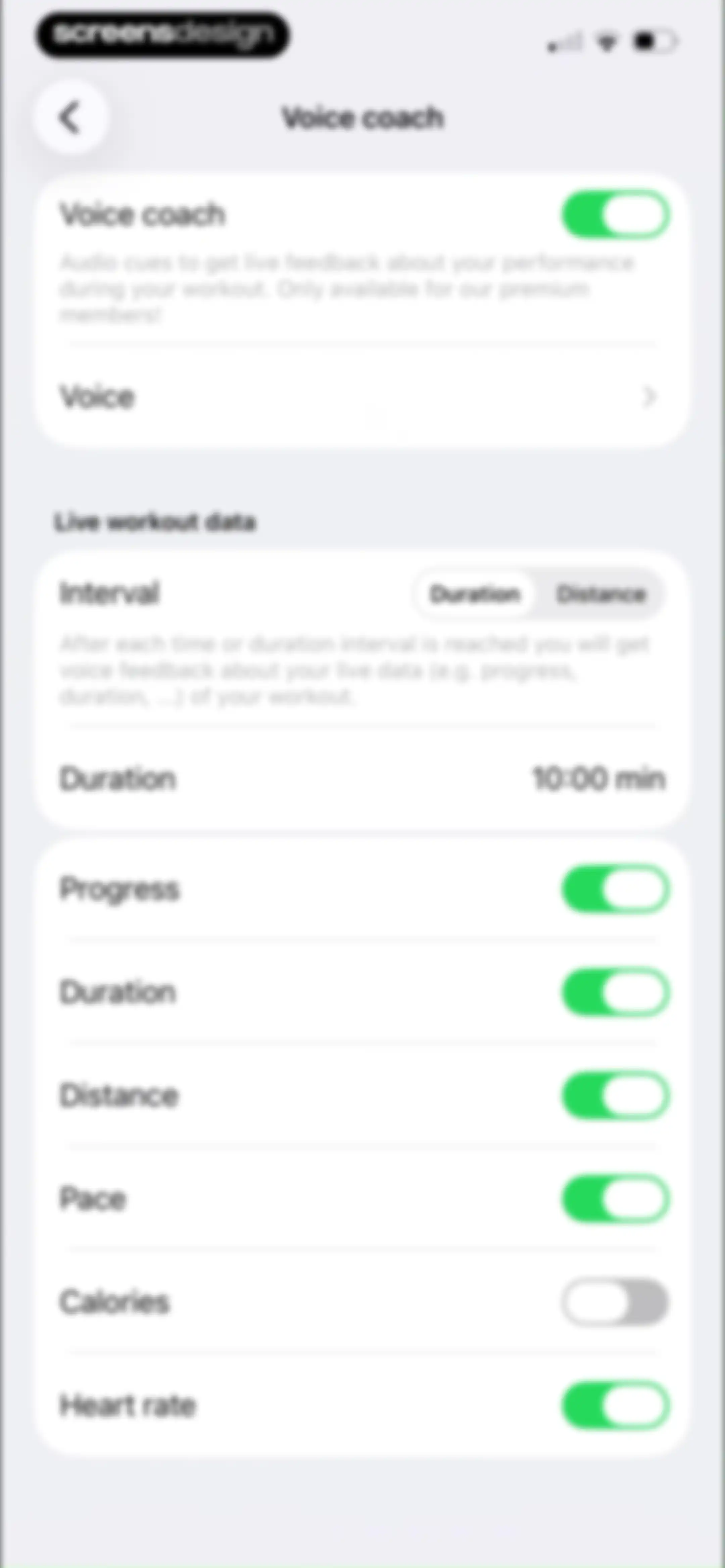 Running Walking Tracker Goals screen 89