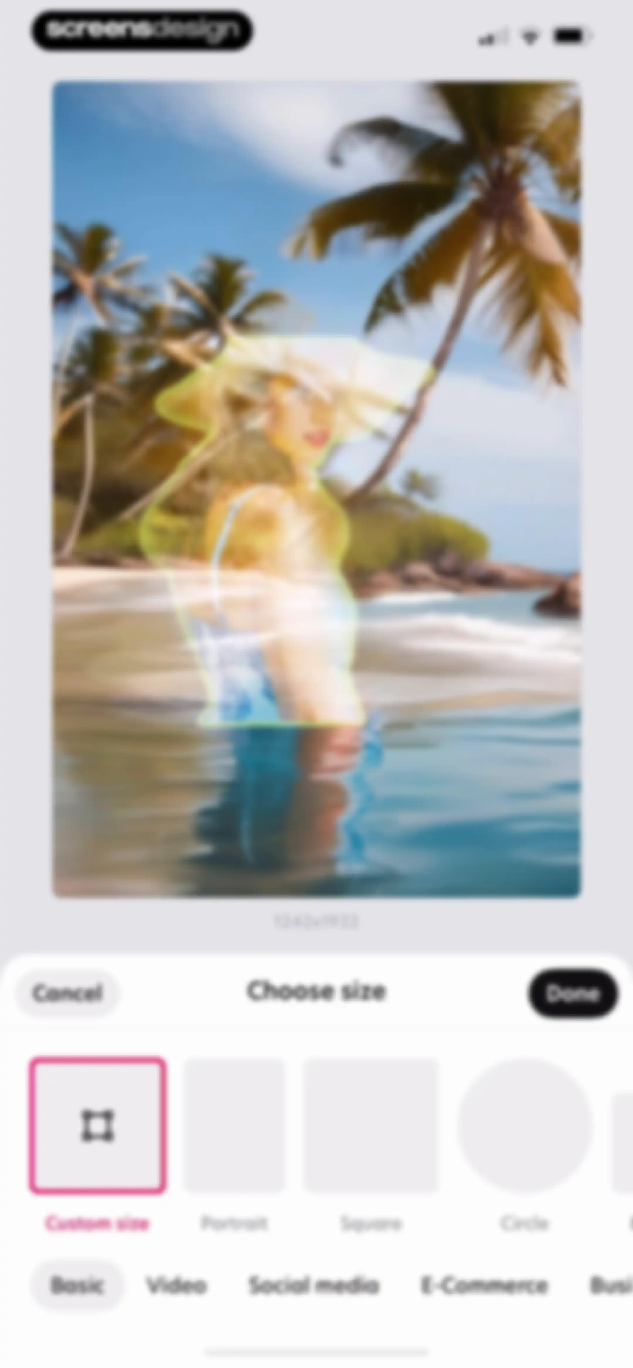 Bazaart AI Photo Editor Design screen 106