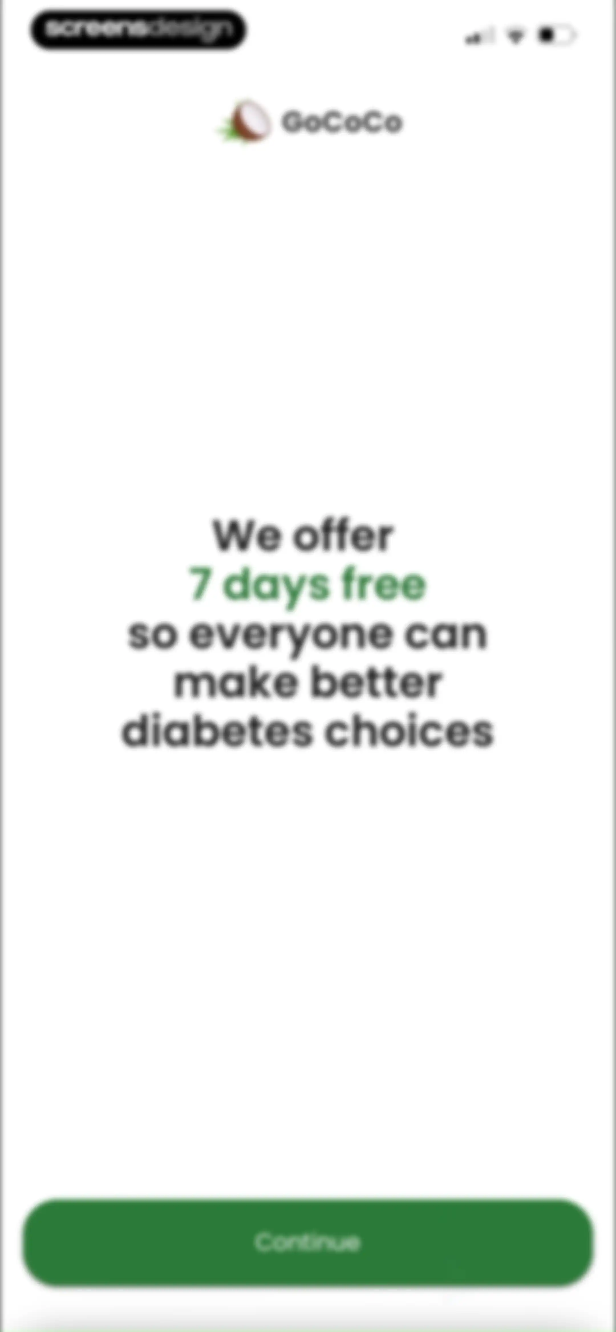Diabetes food tracker - Gococo screen 54