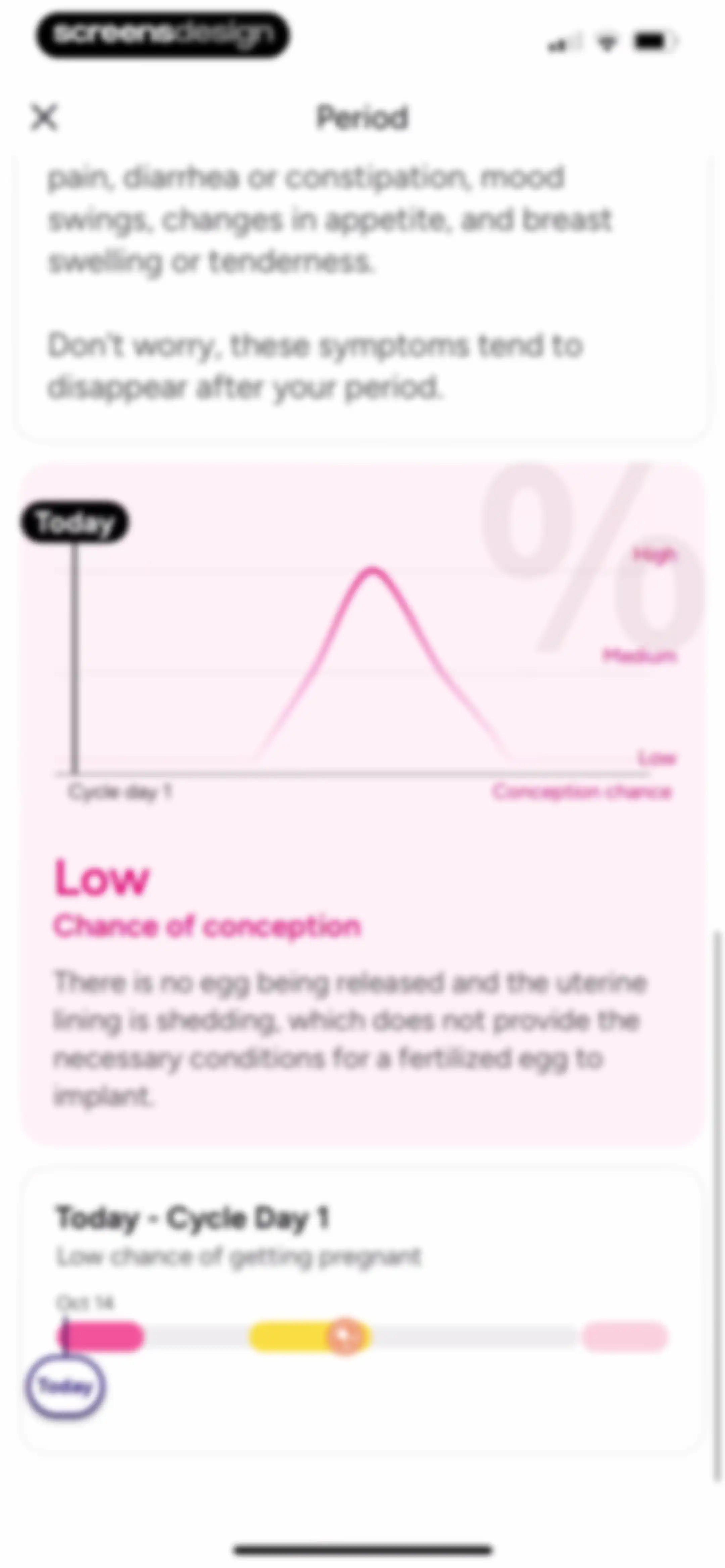 Period Tracker Period Calendar screen 76