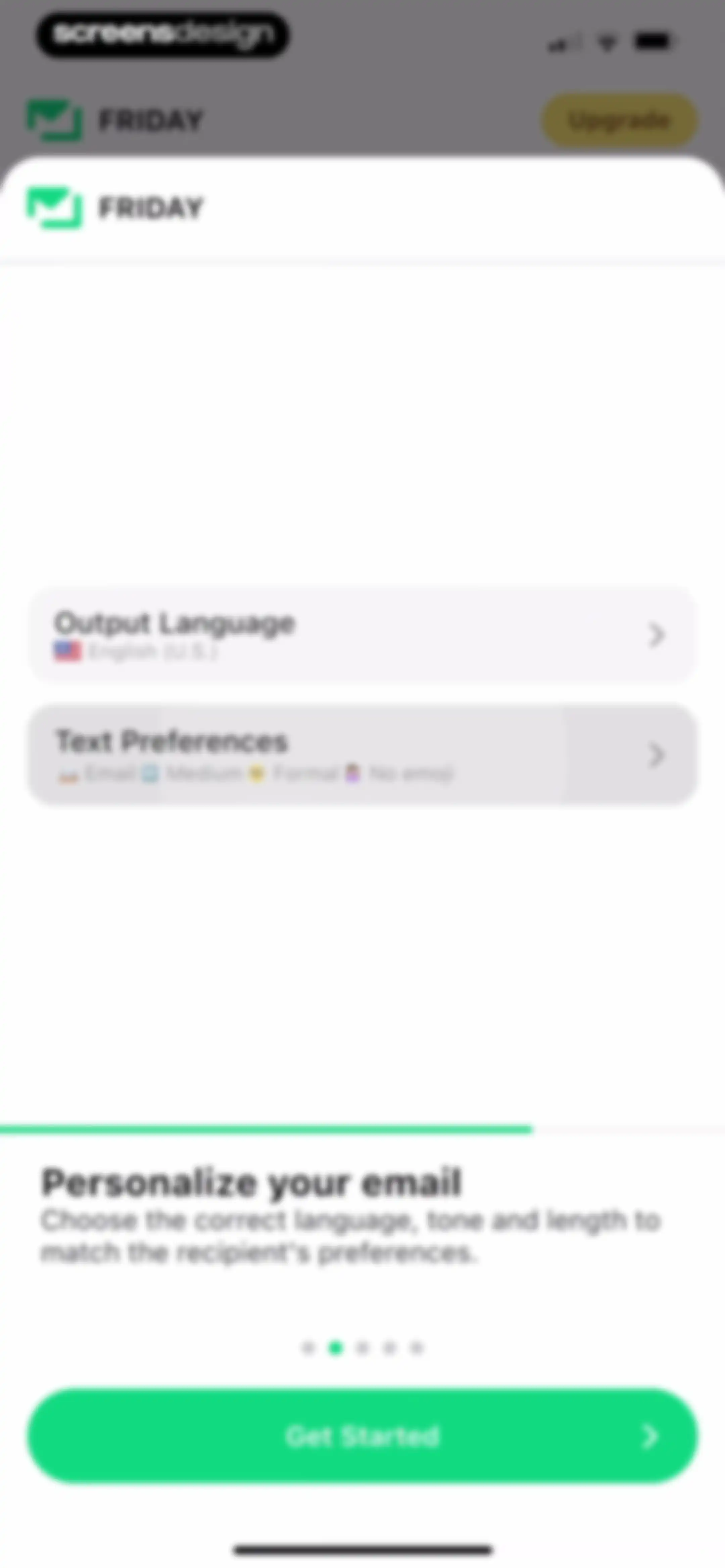 Friday AI Email Writer screen 3