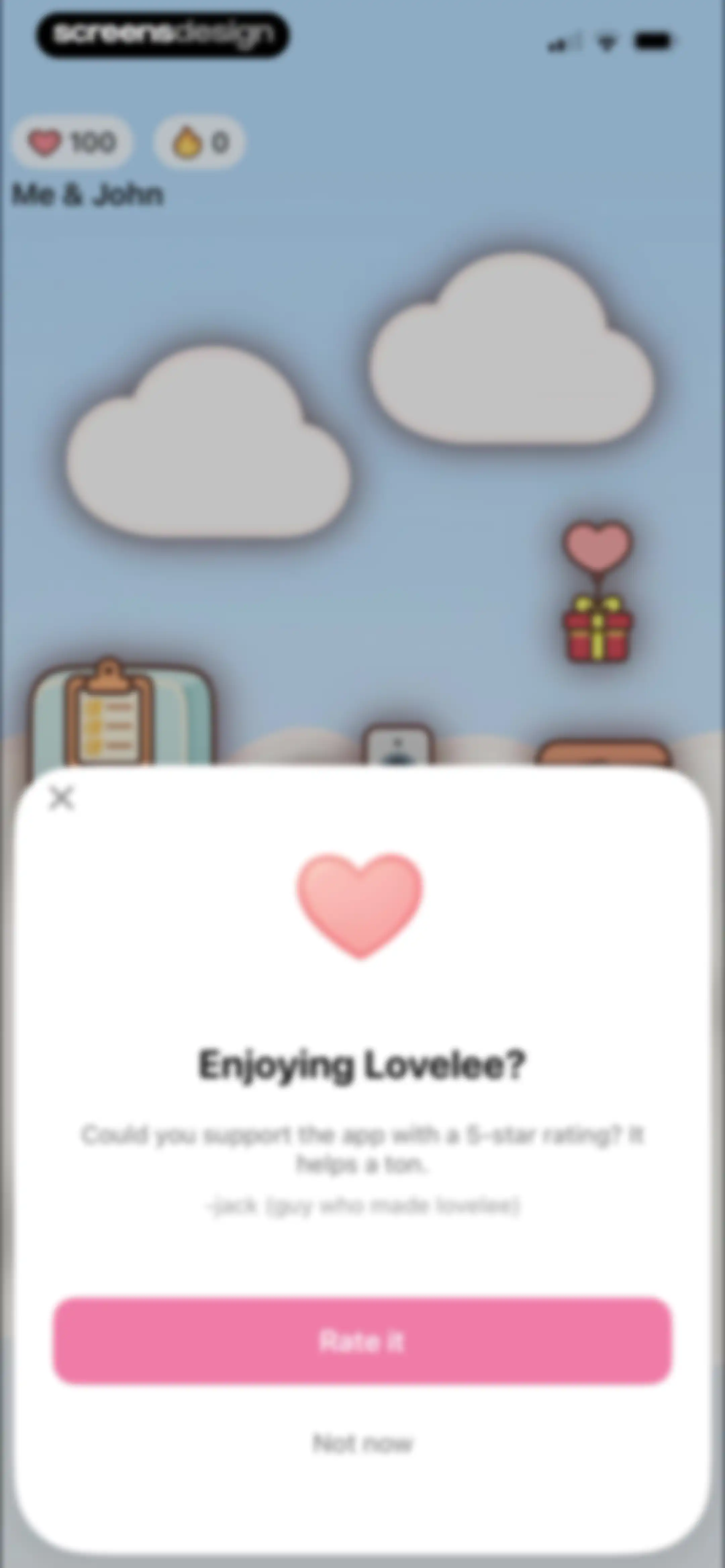 lovelee couples: love note app screen 20