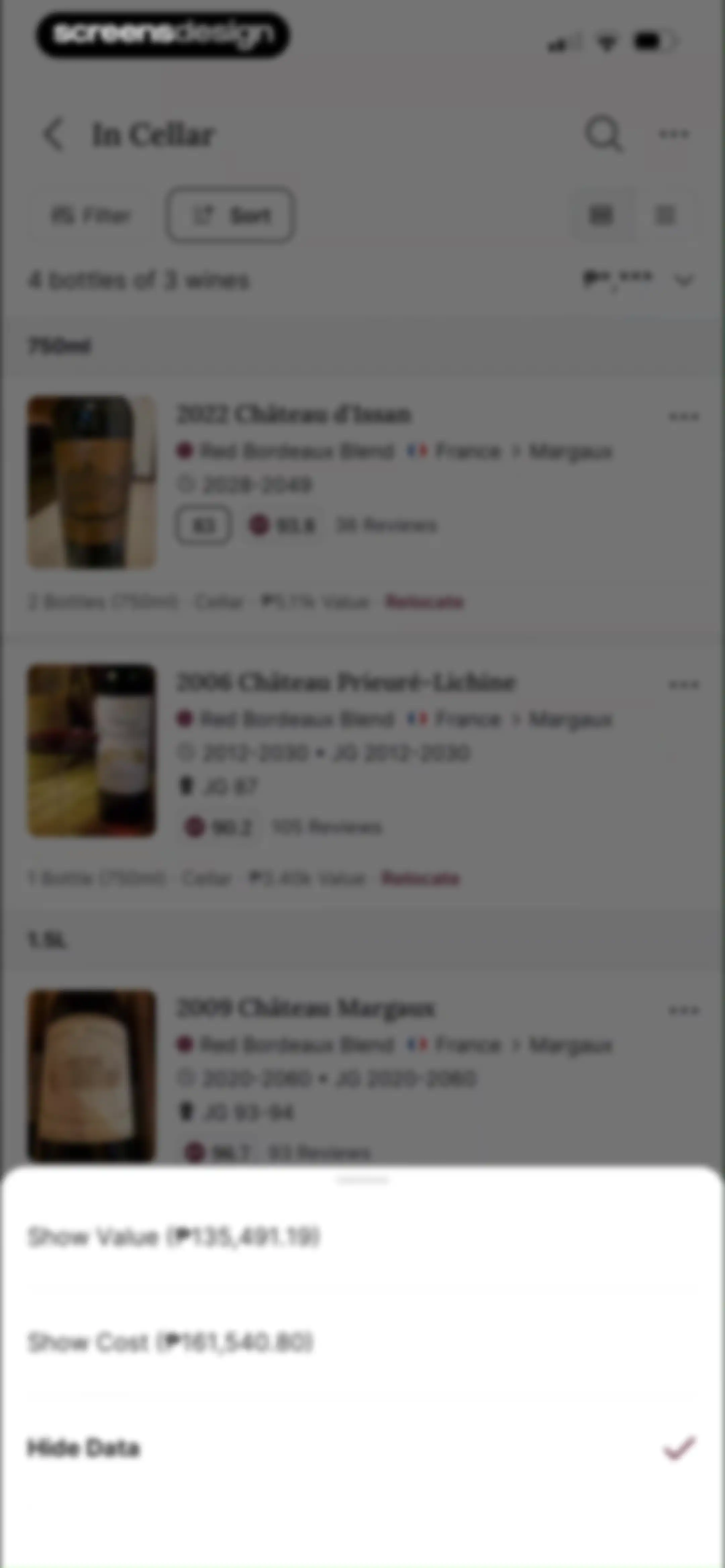 CellarTracker: #1 Wine Tracker screen 105