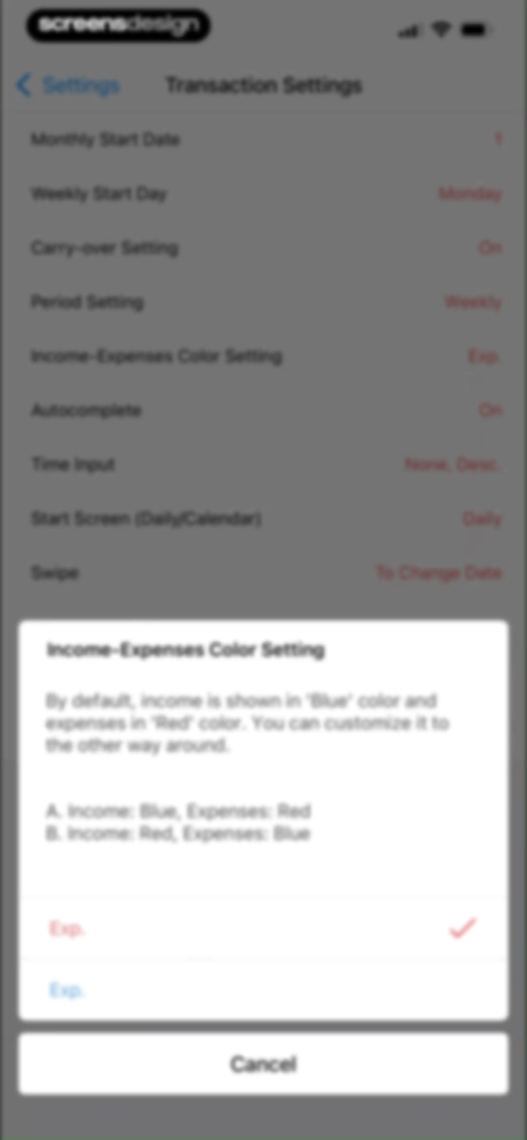 Money Manager Expense & Budget screen 85
