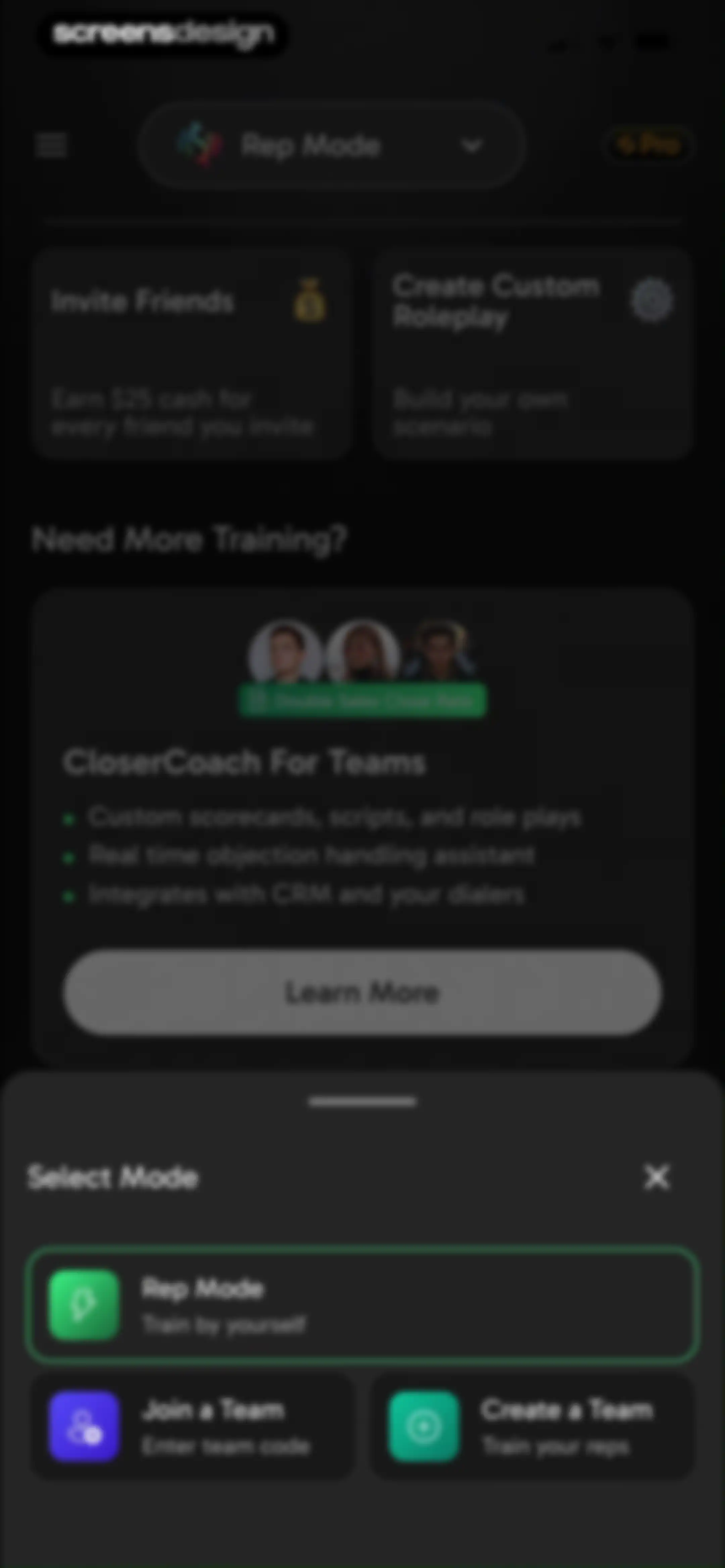 CloserCoach - AI Sales Trainer screen 87