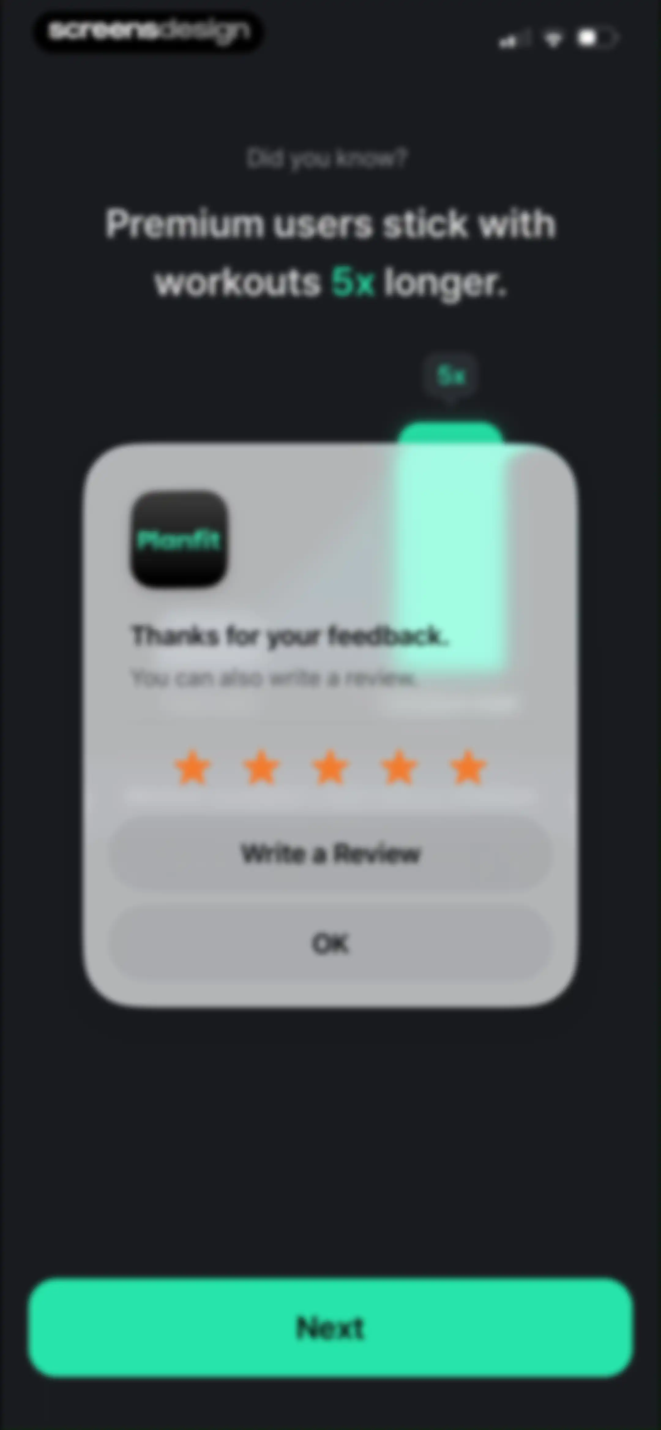 Planfit AI Gym Workout Planner screen 53