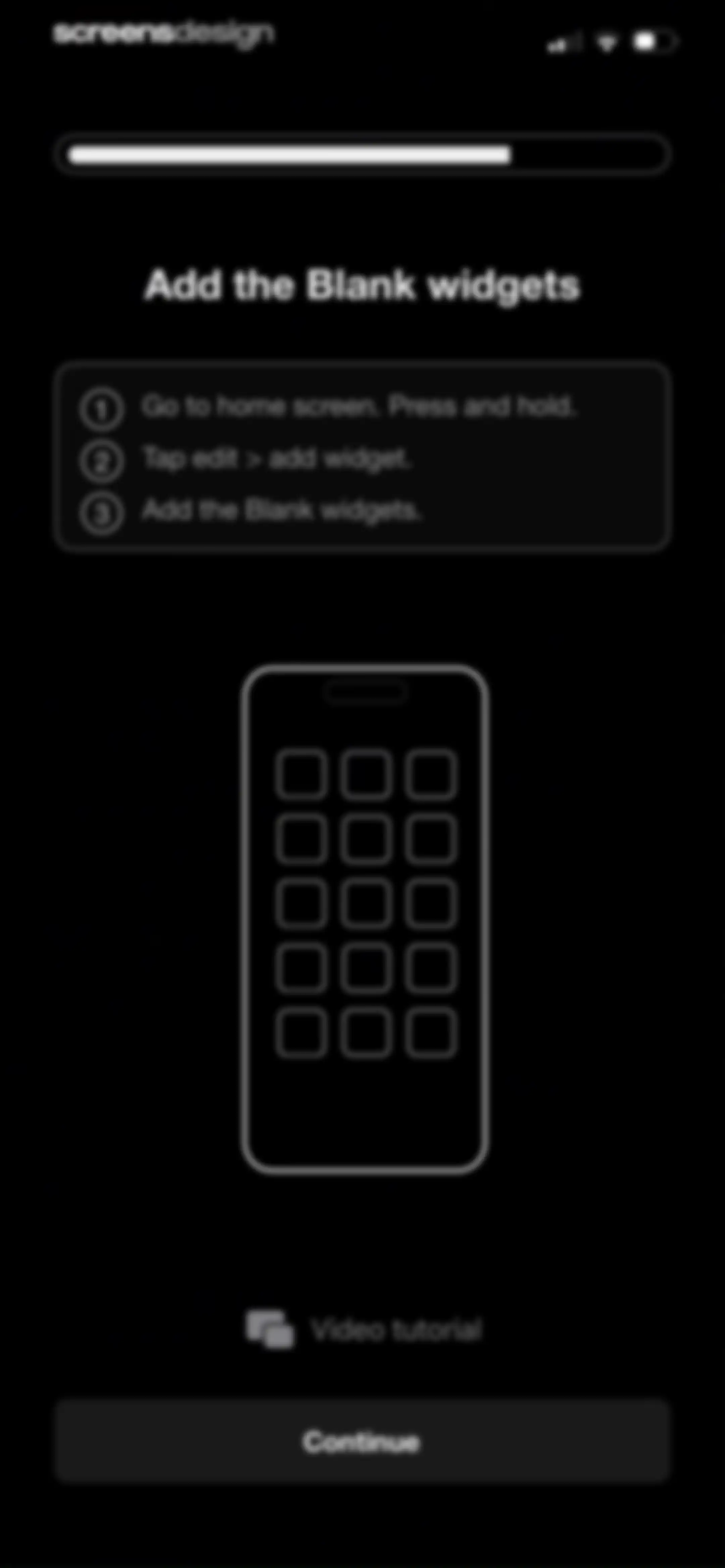 Blank Spaces Launcher screen 20