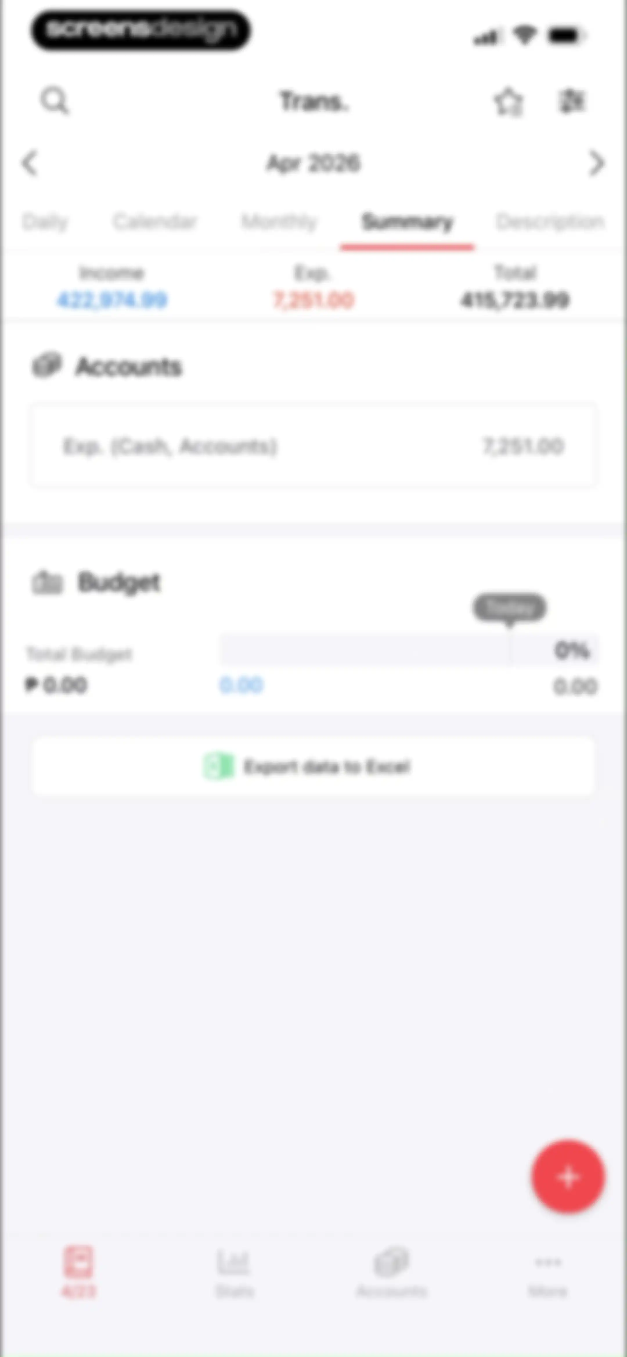 Money Manager Expense & Budget screen 31