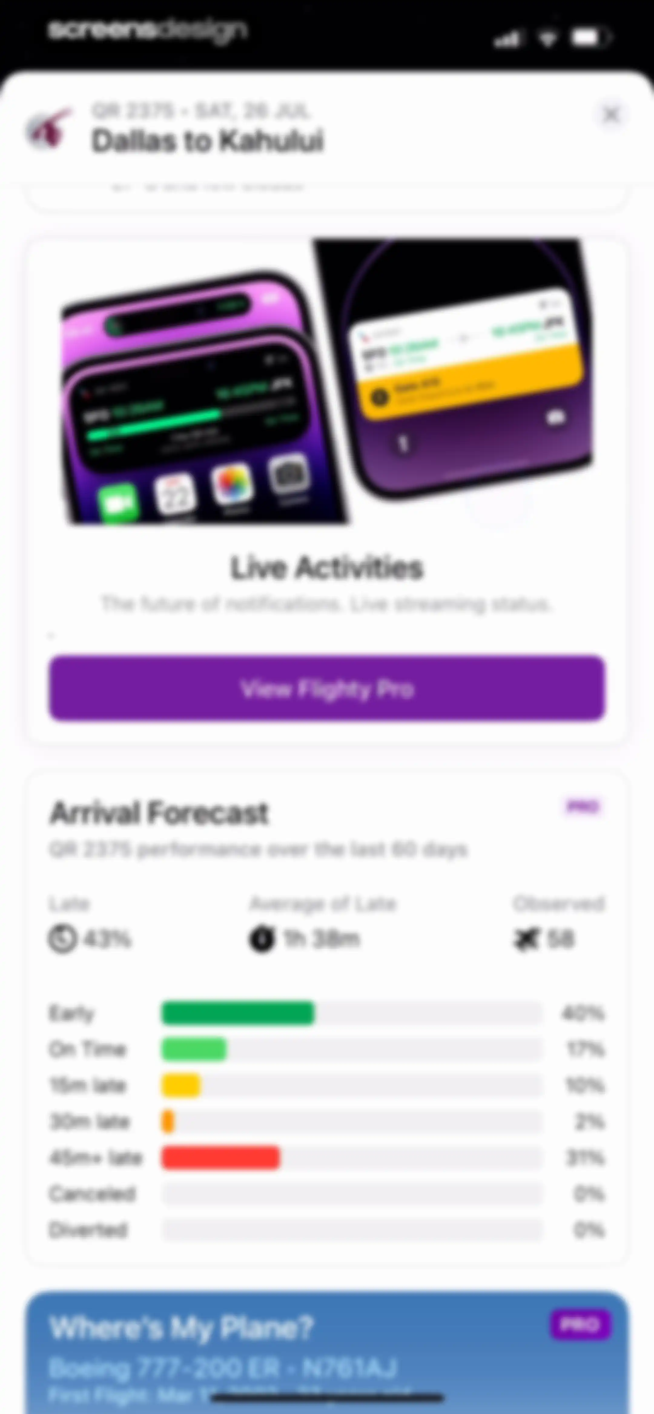 Flighty – Live Flight Tracker screen 77