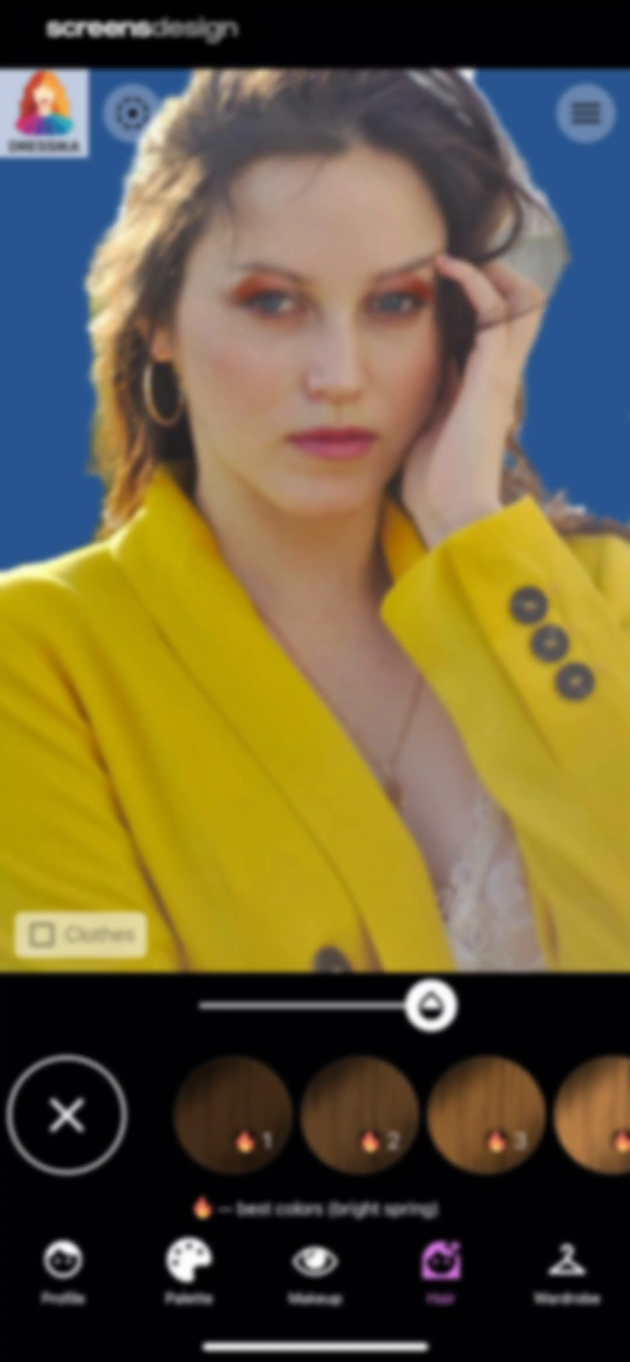 Color Analysis - Dressika screen 56