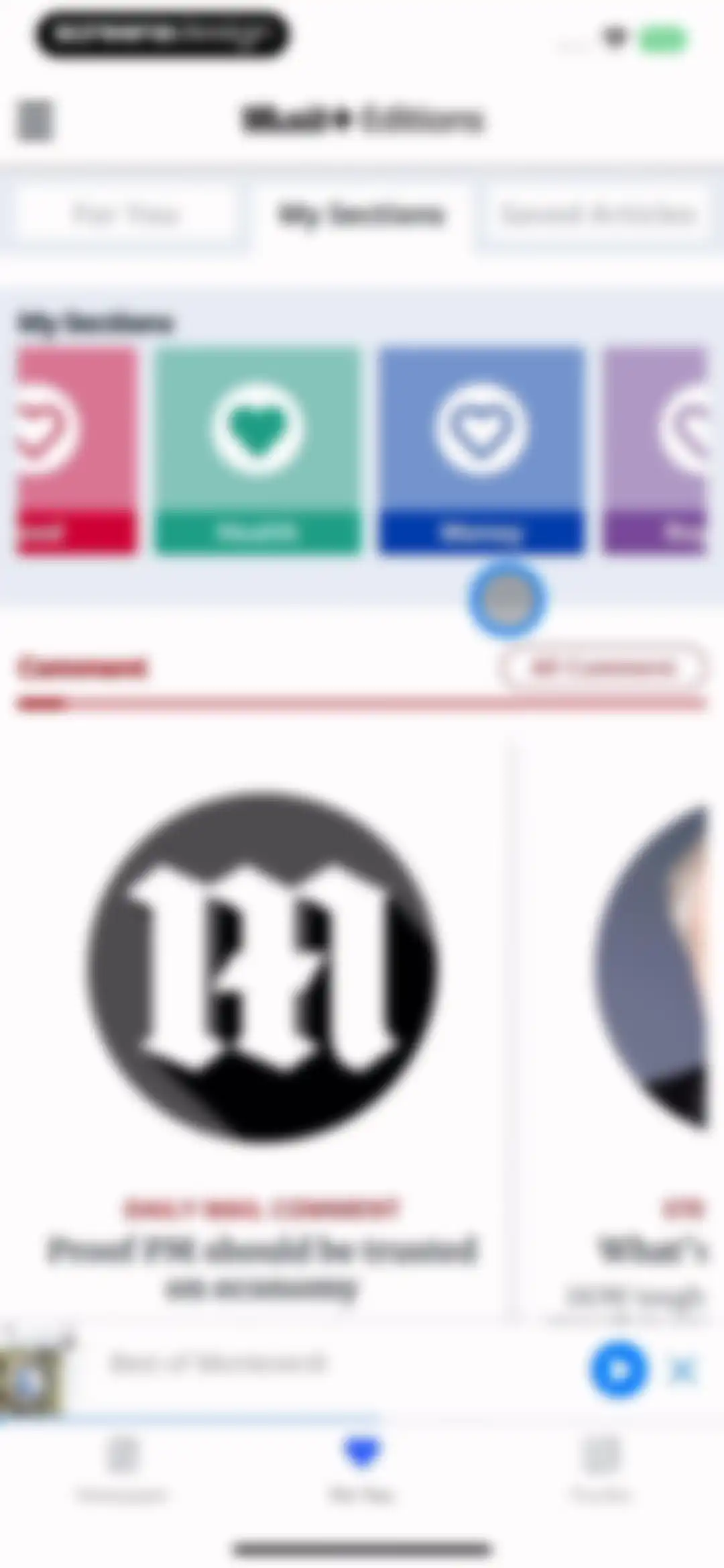 Daily Mail Newspaper screen 38