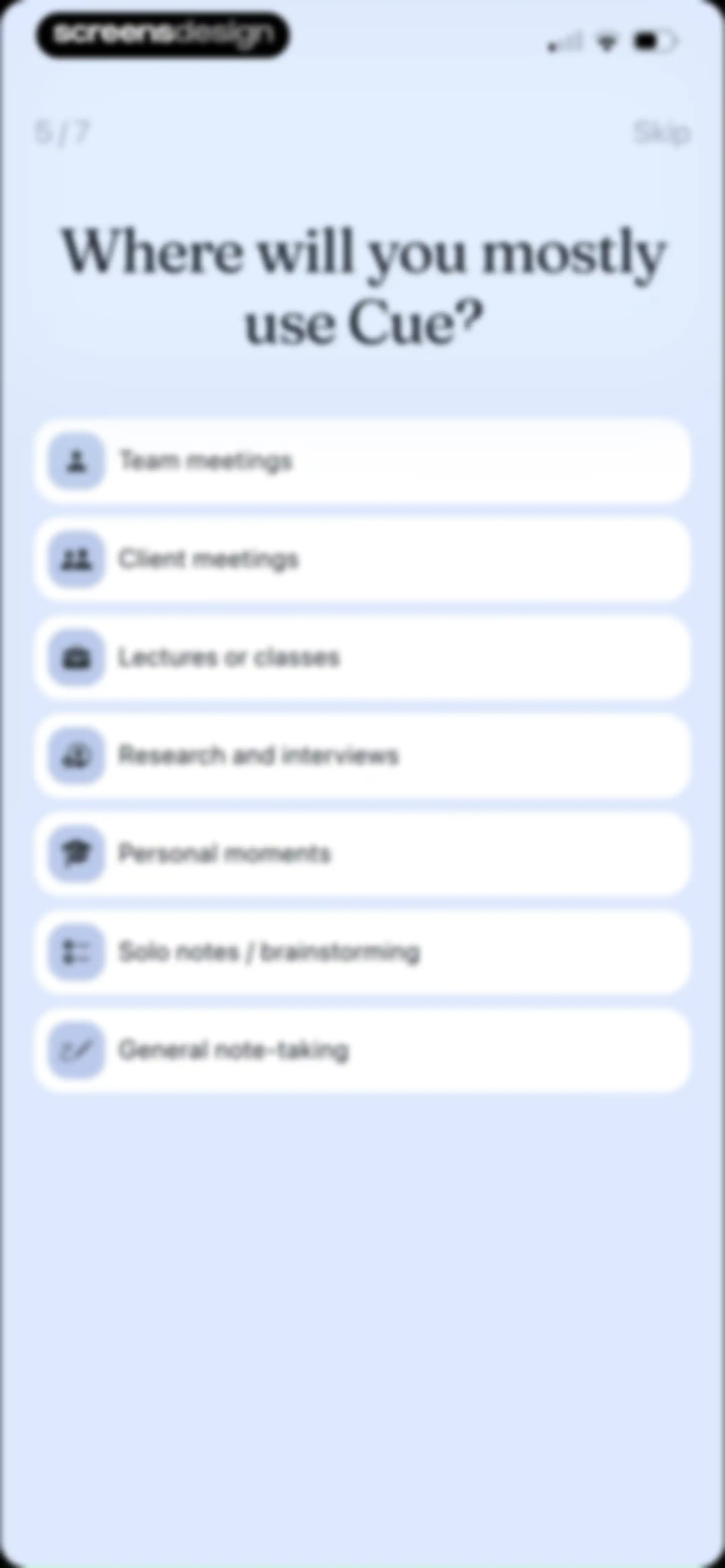 Cue: AI Note Taker & Recorder screen 10