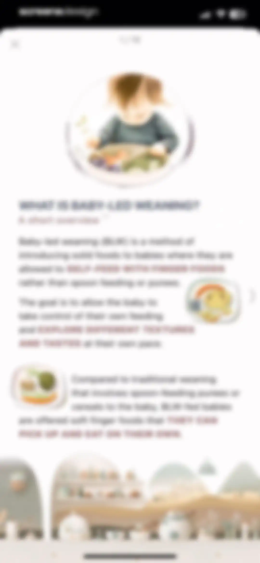 Baby Led Weaning App - BLW screen 4