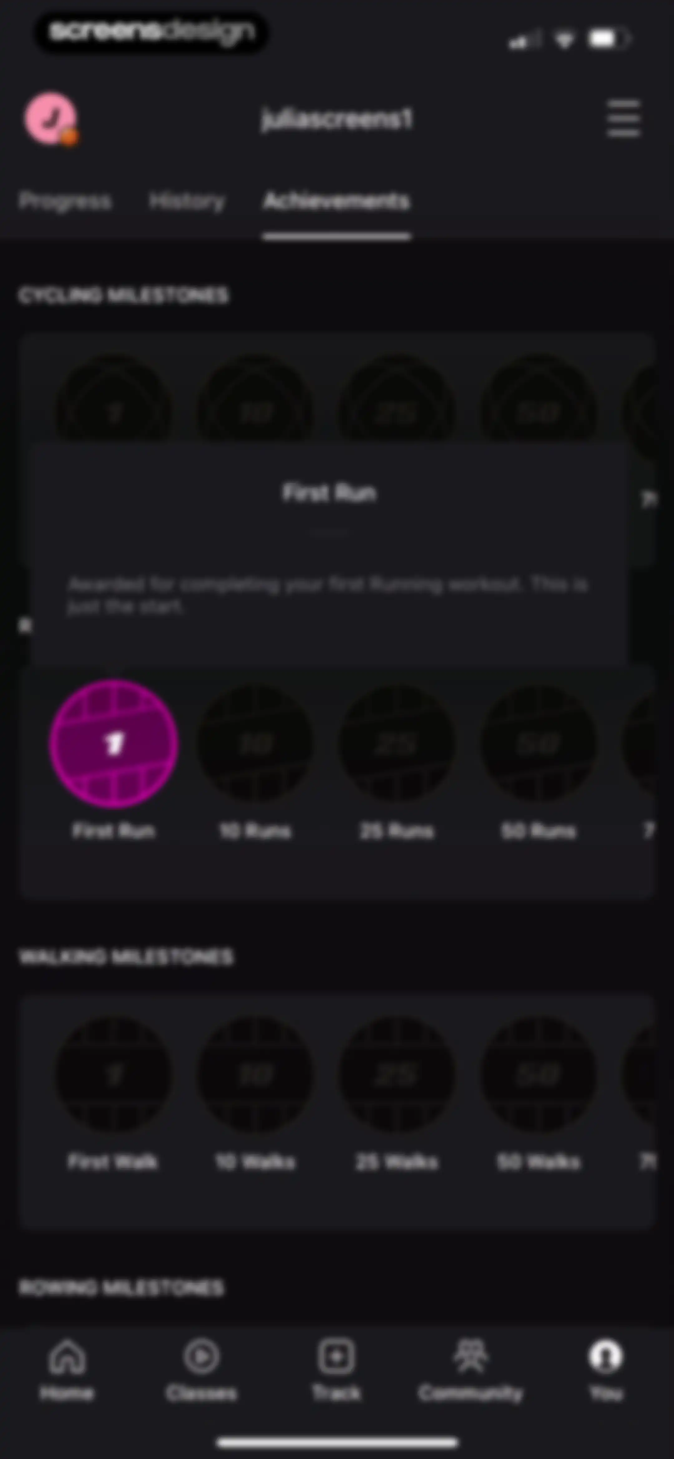 Peloton: Fitness & Workouts screen 235