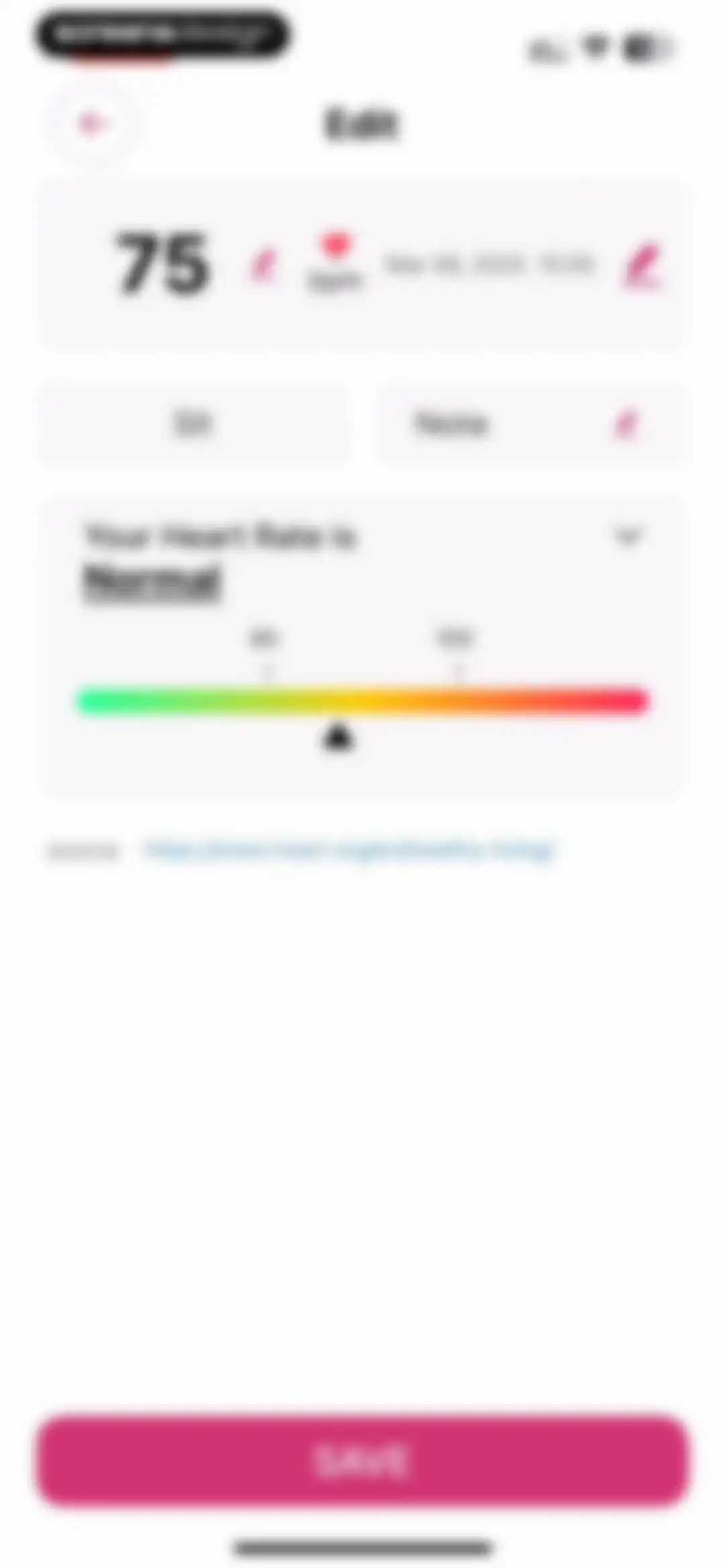 Blood Pressure-Monitor Tracker screen 82