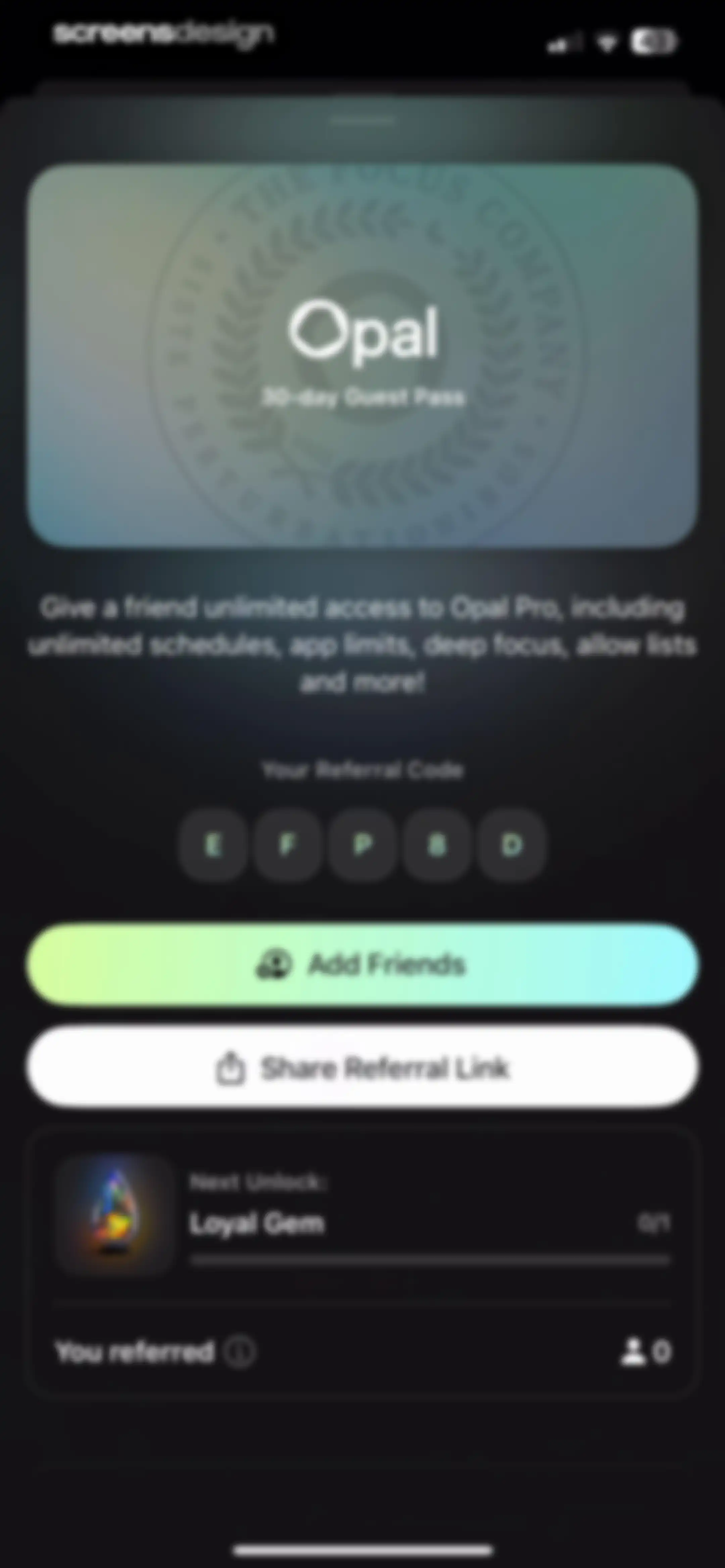 Opal: Screen Time Control screen 162