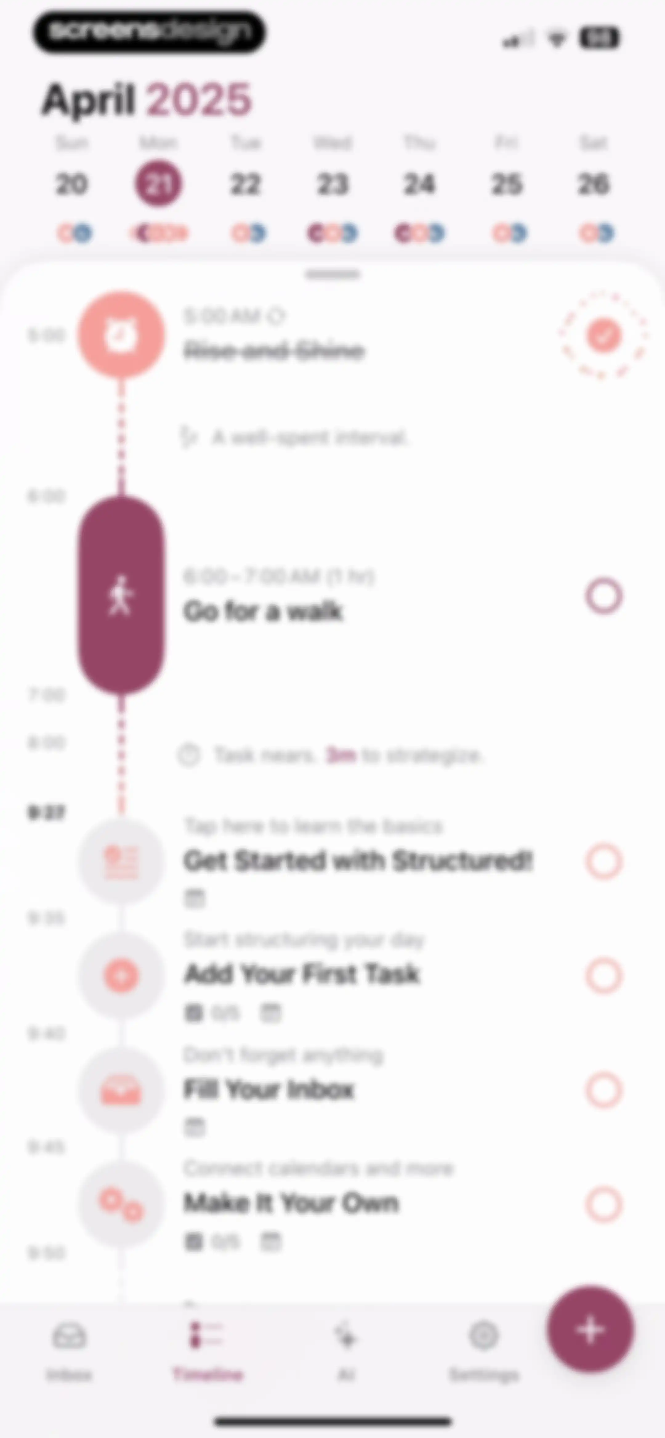 Structured: Daily Planner Todo screen 30