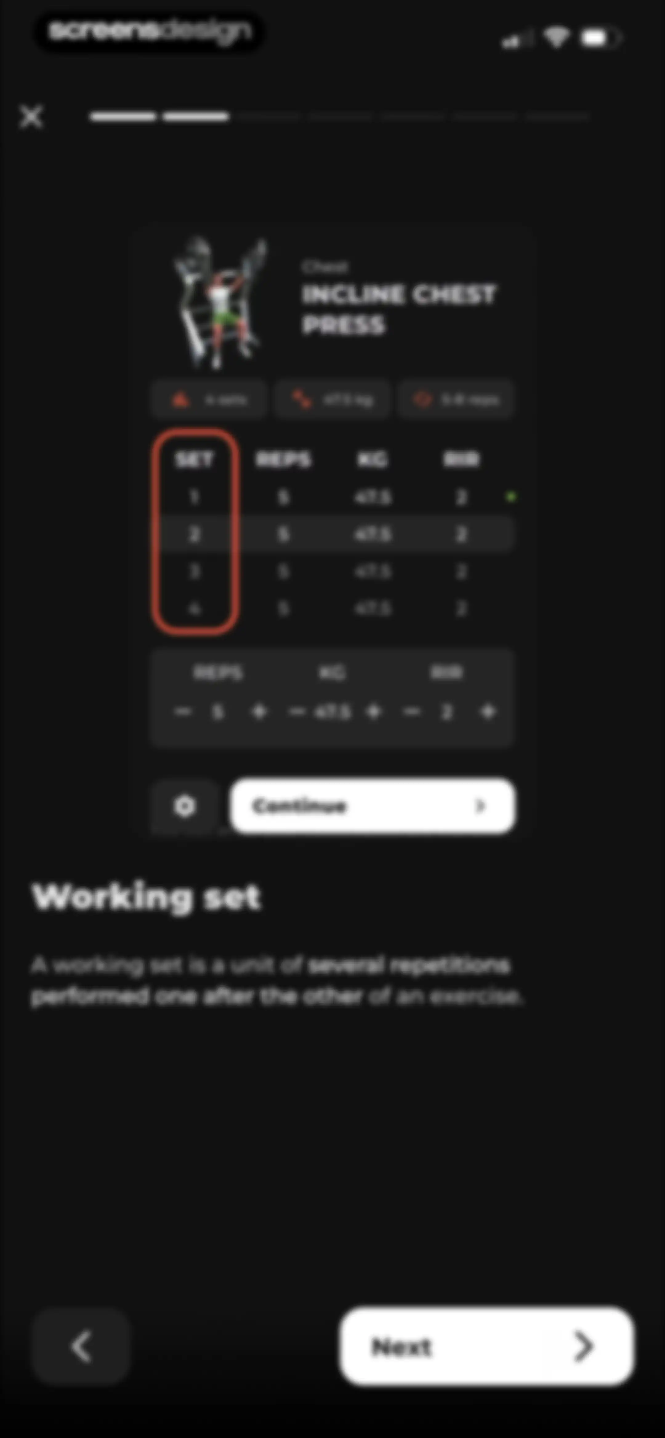 MCI - Personal Training AI screen 73