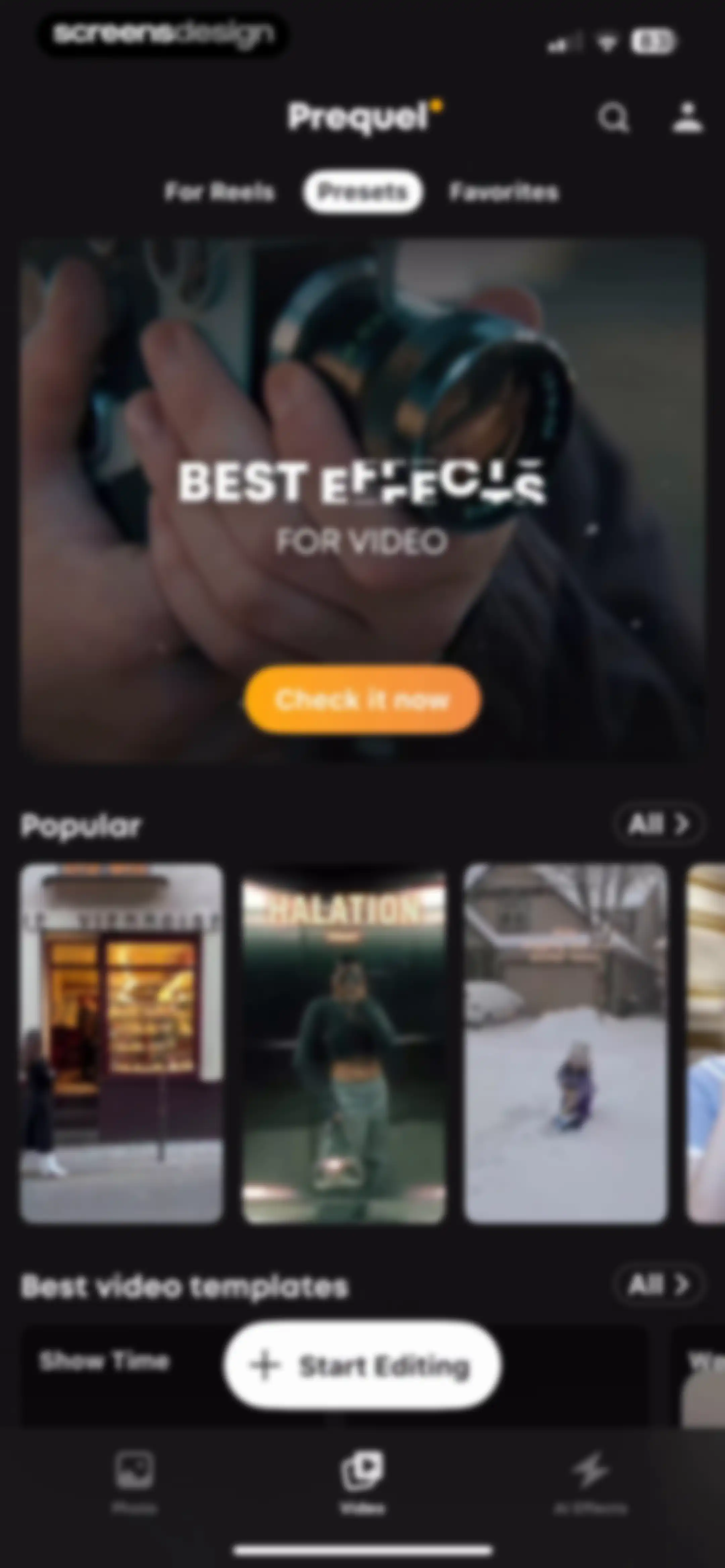 Prequel: Photo & Video Editor screen 139