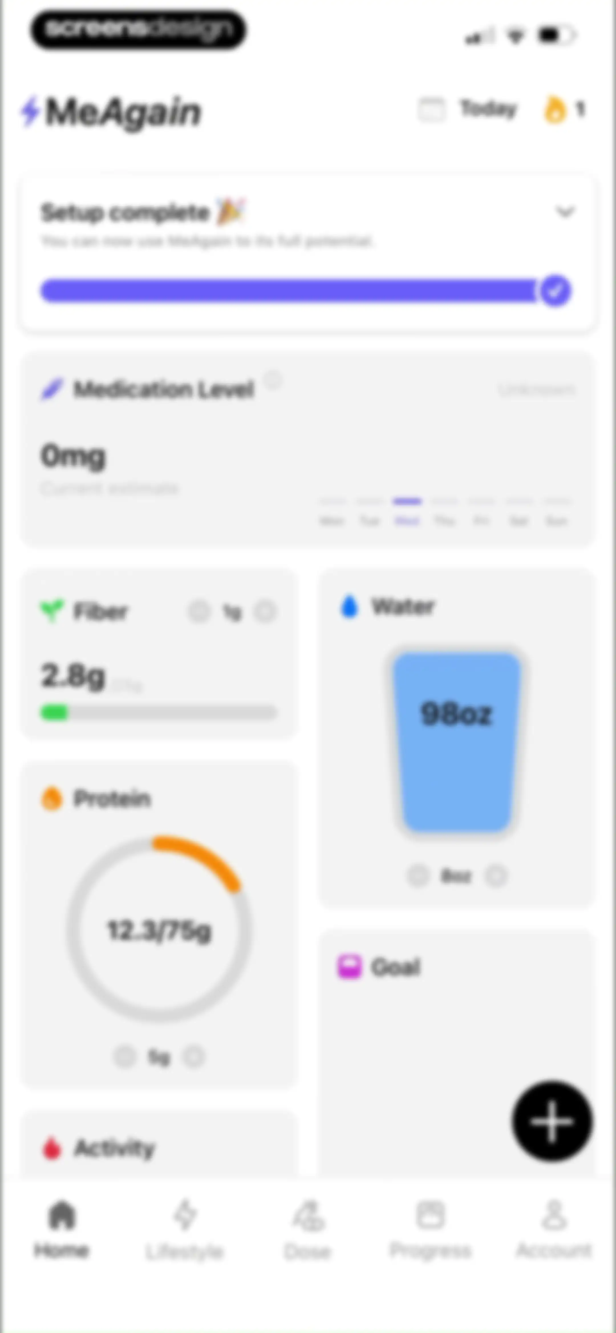 MeAgain: GLP-1 Tracker App screen 103