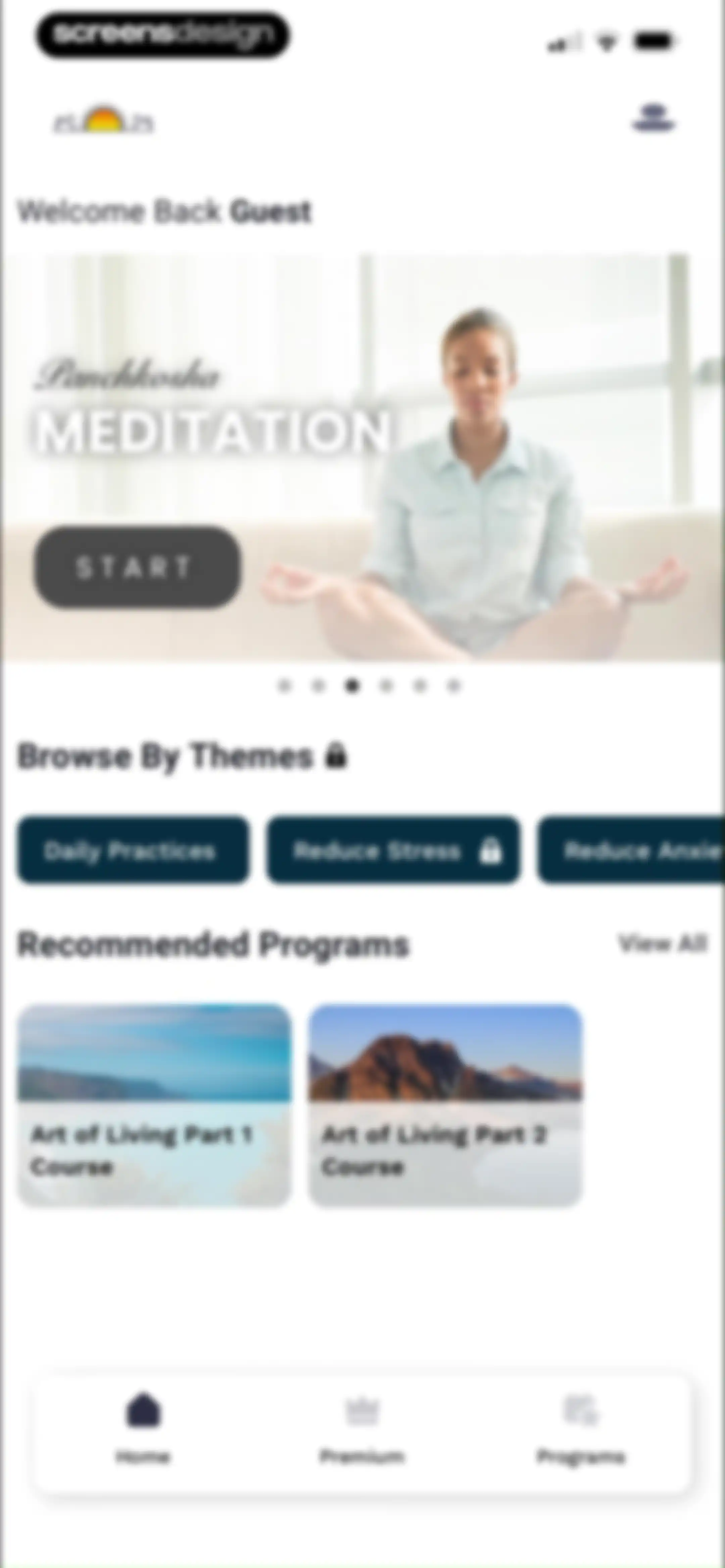 Art of Living Official App screen 3