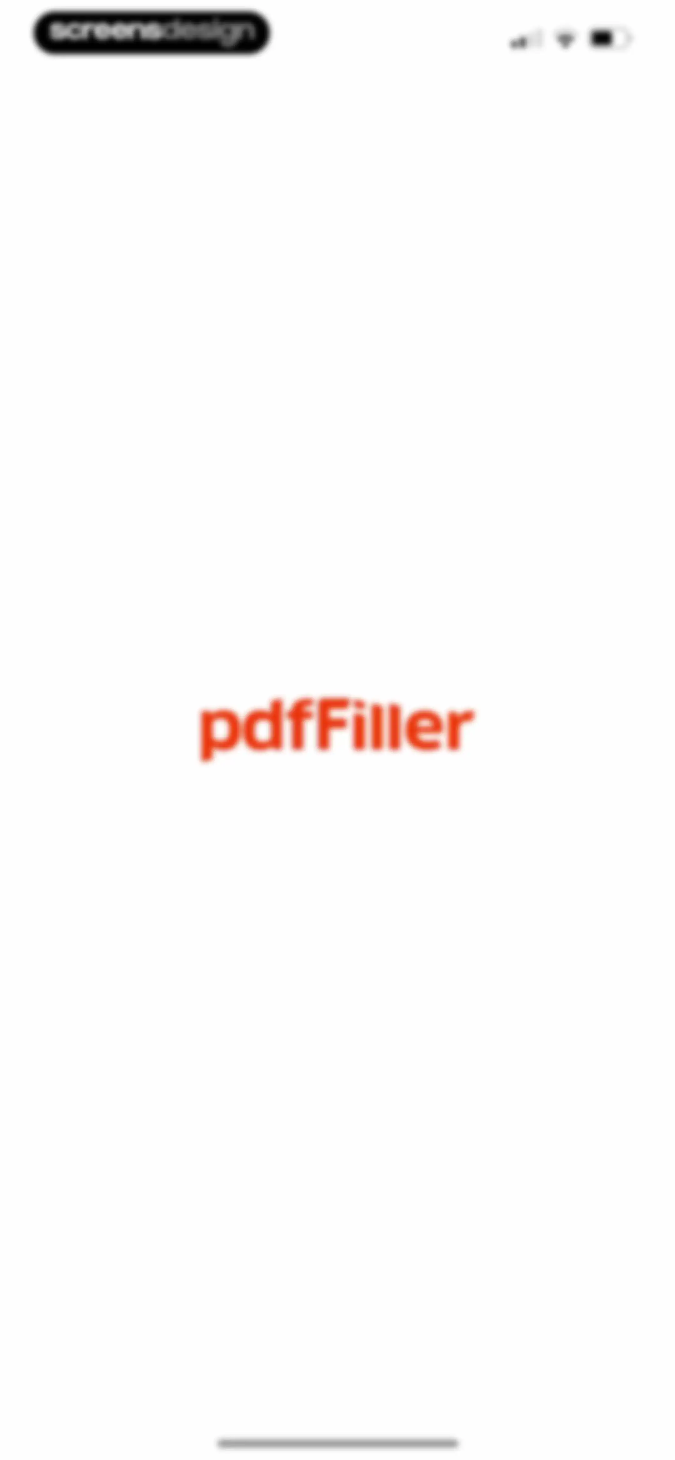 pdfFiller: edit PDF documents screen 1