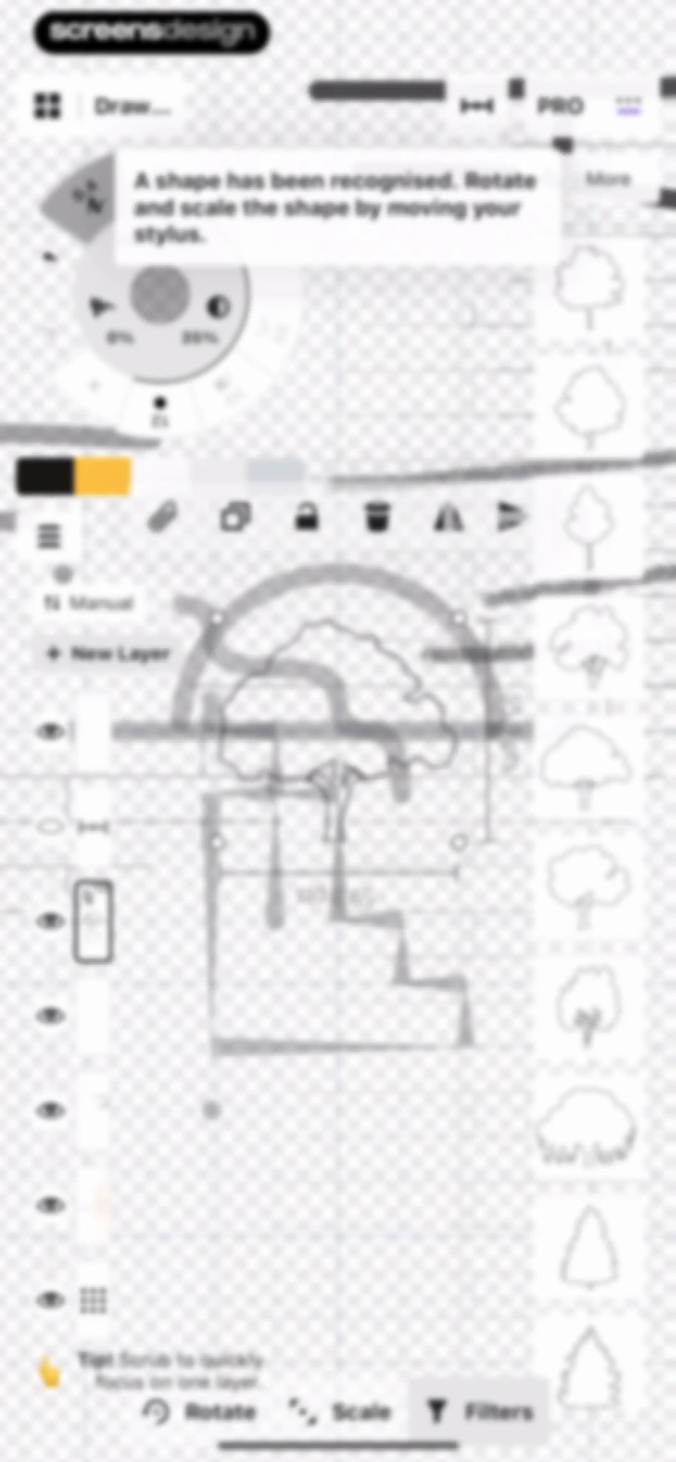 Concepts screen 73