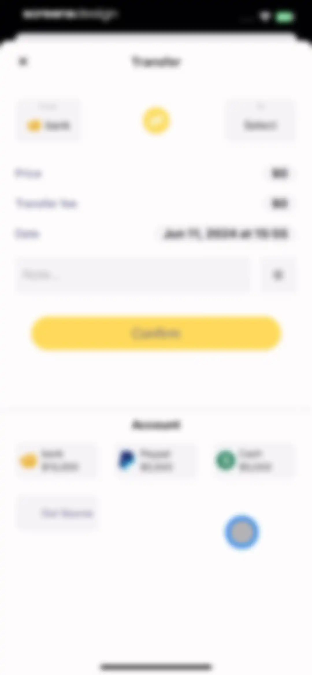 Budget app - spending tracker screen 60