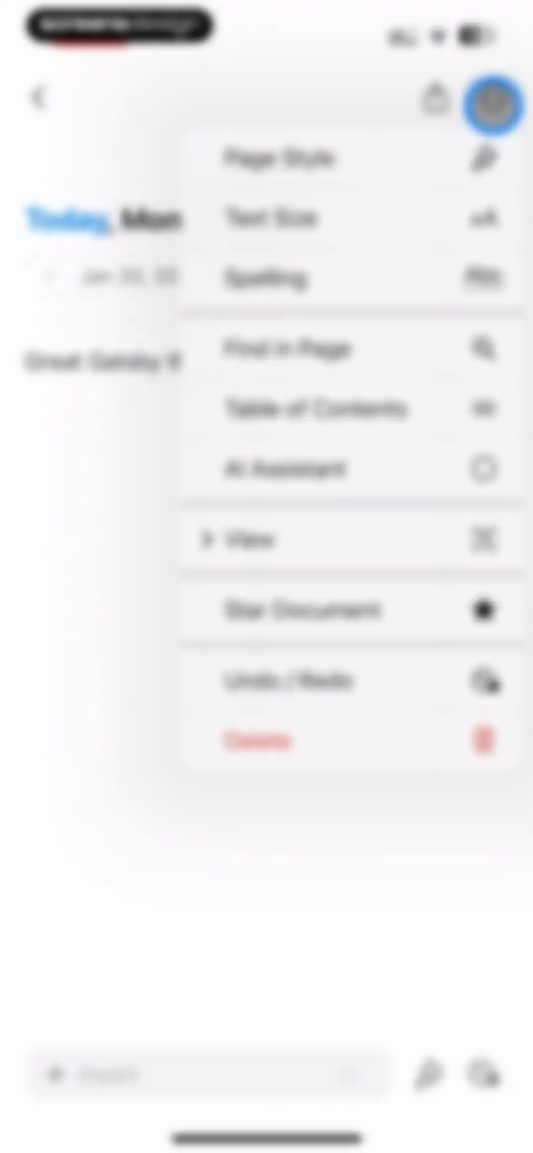 Craft: Notes, Documents, AI screen 126