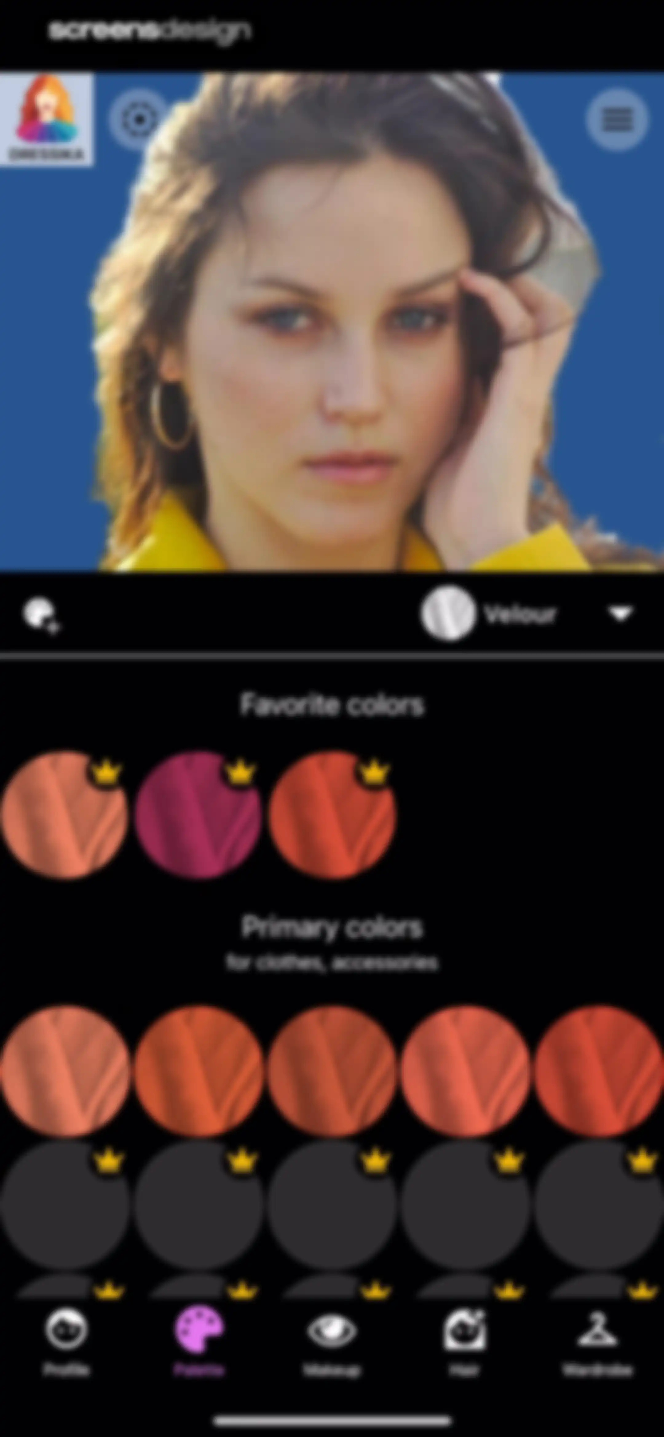 Color Analysis - Dressika screen 45