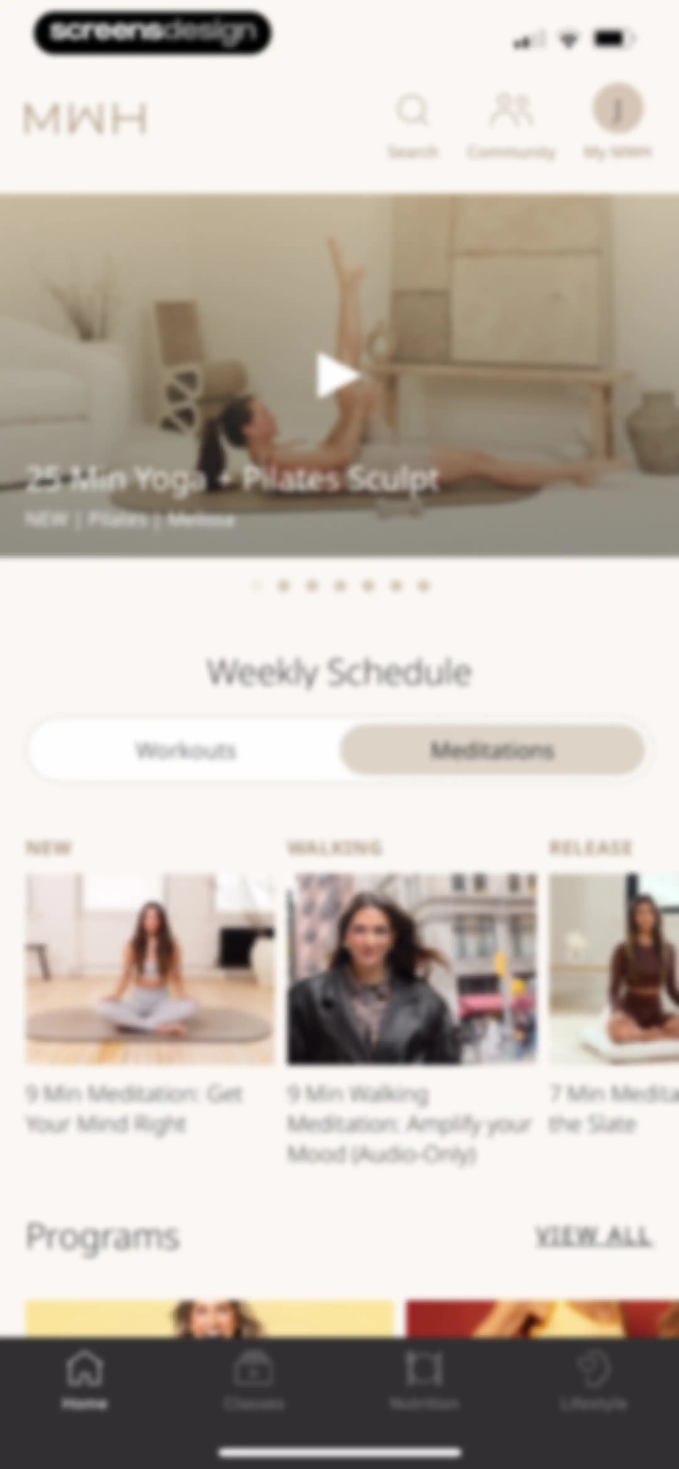 MWH: Fitness + Wellness screen 43